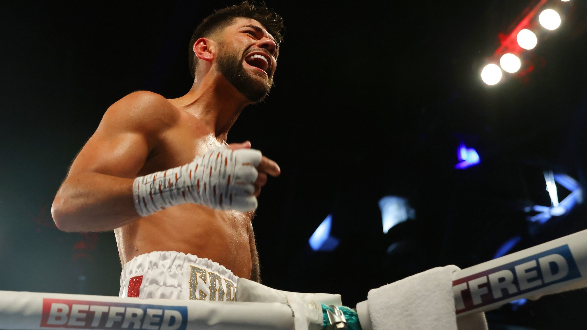 Joe Cordina, Knockout victory, IBF super featherweight, BBC sport, 2050x1160 HD Desktop