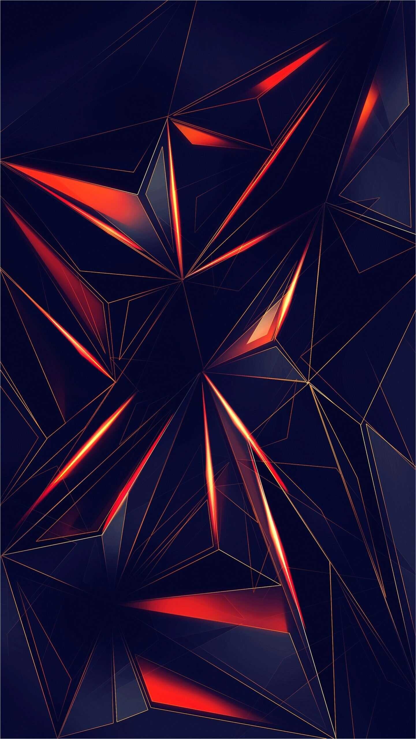 4K geometric wallpaper, High resolution, Abstract art, Geometric shapes, 1450x2560 HD Phone