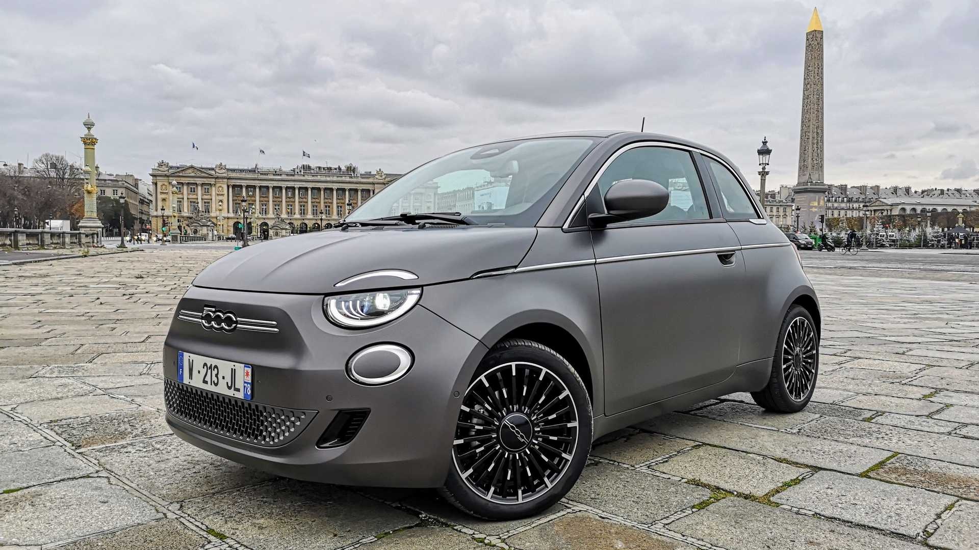Fiat 500E (Auto), Fiat 500 mit, Elektroantrieb, Auto, 1920x1080 Full HD Desktop