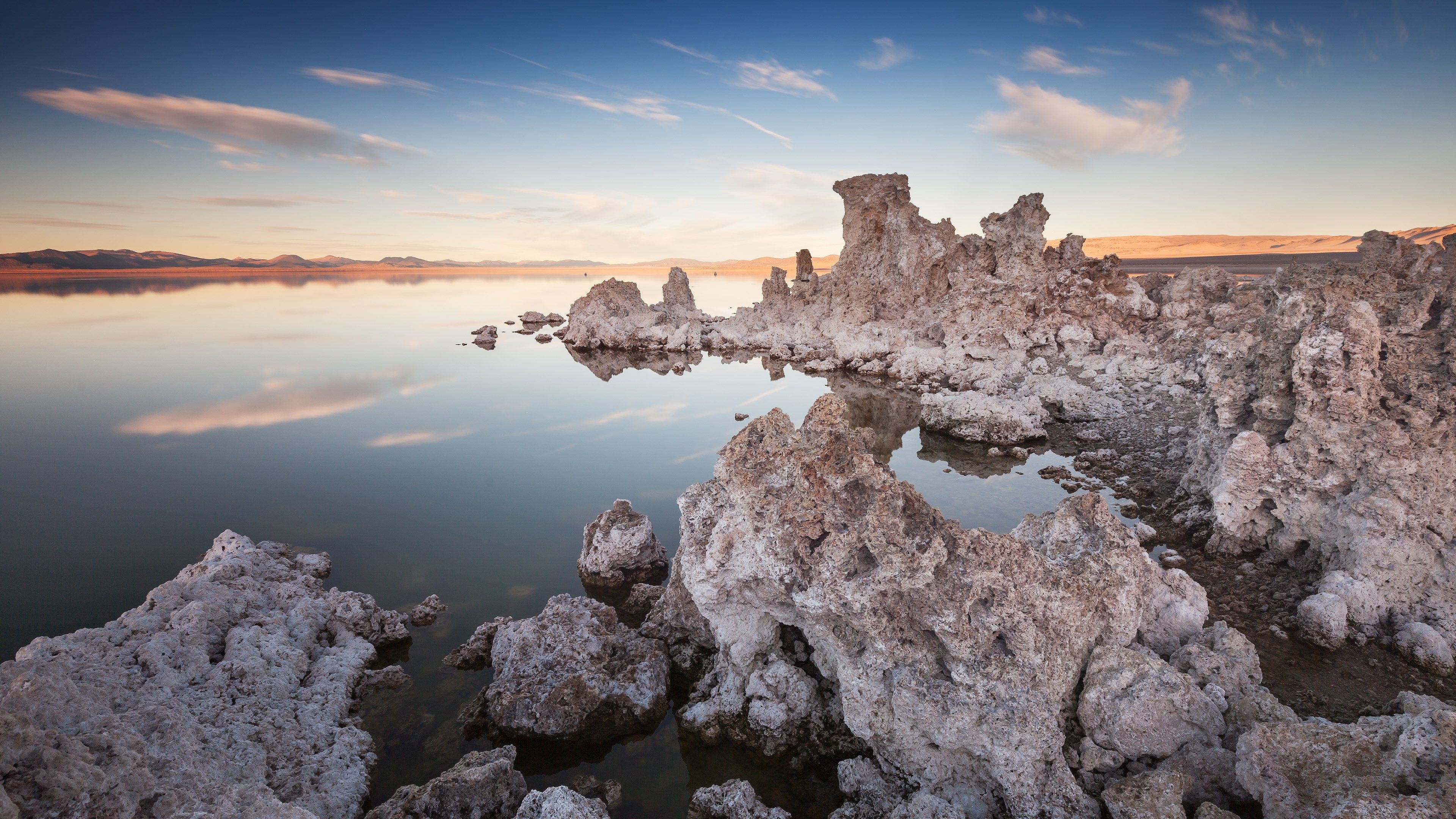Mono Lake, Purple sky wallpaper, RPG world, Desktop background, 3840x2160 4K Desktop