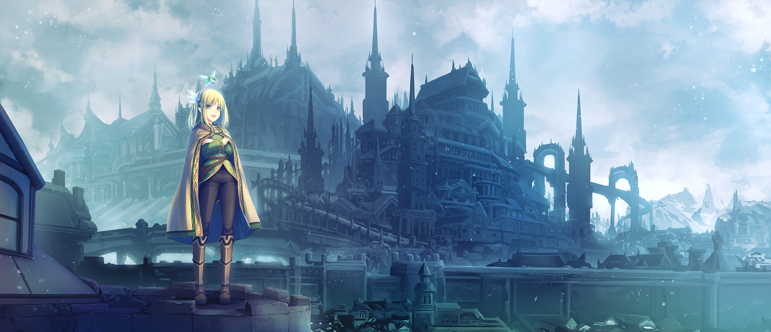 In the Land of Leadale, Epic battles, Heroic quests, Unforgettable journey, 2510x1080 Dual Screen Desktop