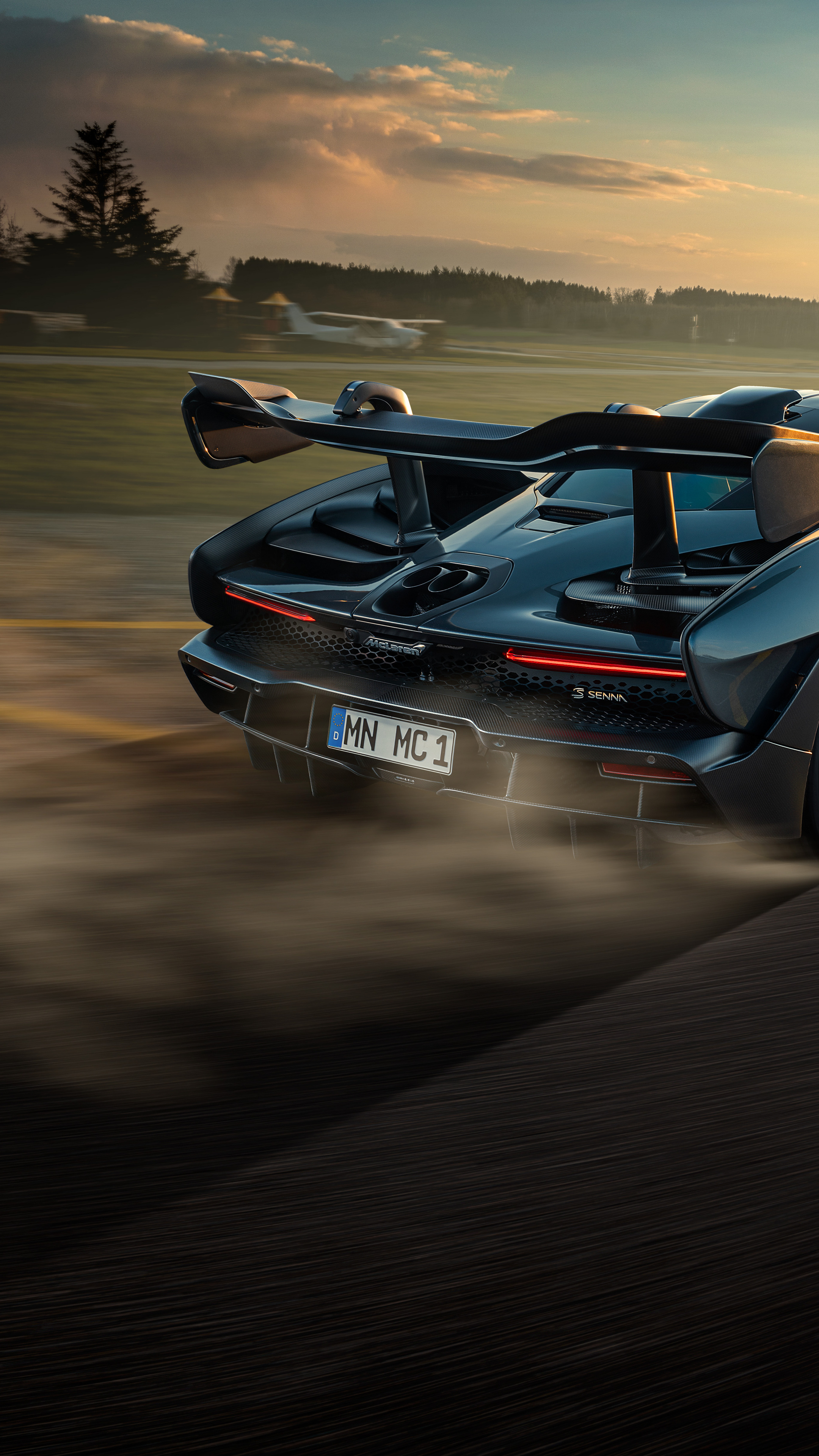 McLaren Senna, Novitec tuning, Drifting beauty, Xperia wallpapers, 2160x3840 4K Phone