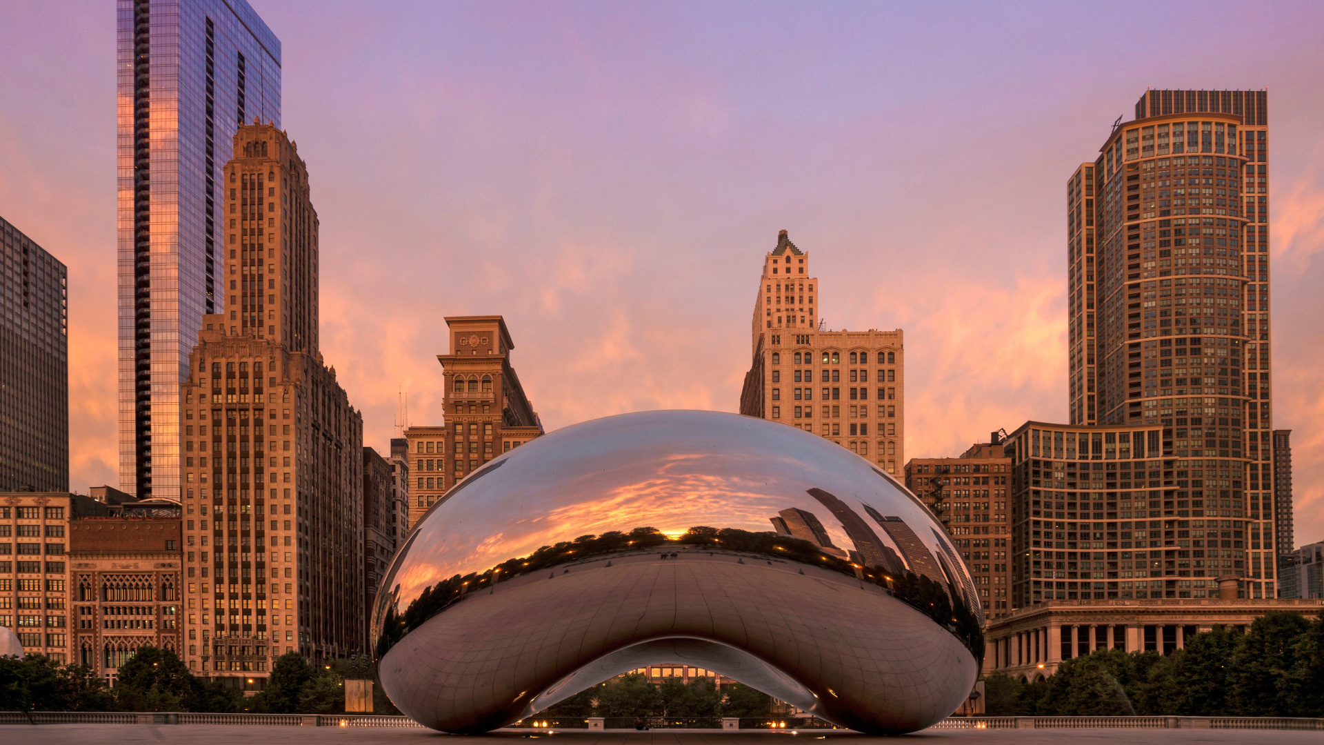 Cloud Gate, Public Sculpture, Millennium Park, 1920x1080 Full HD Desktop