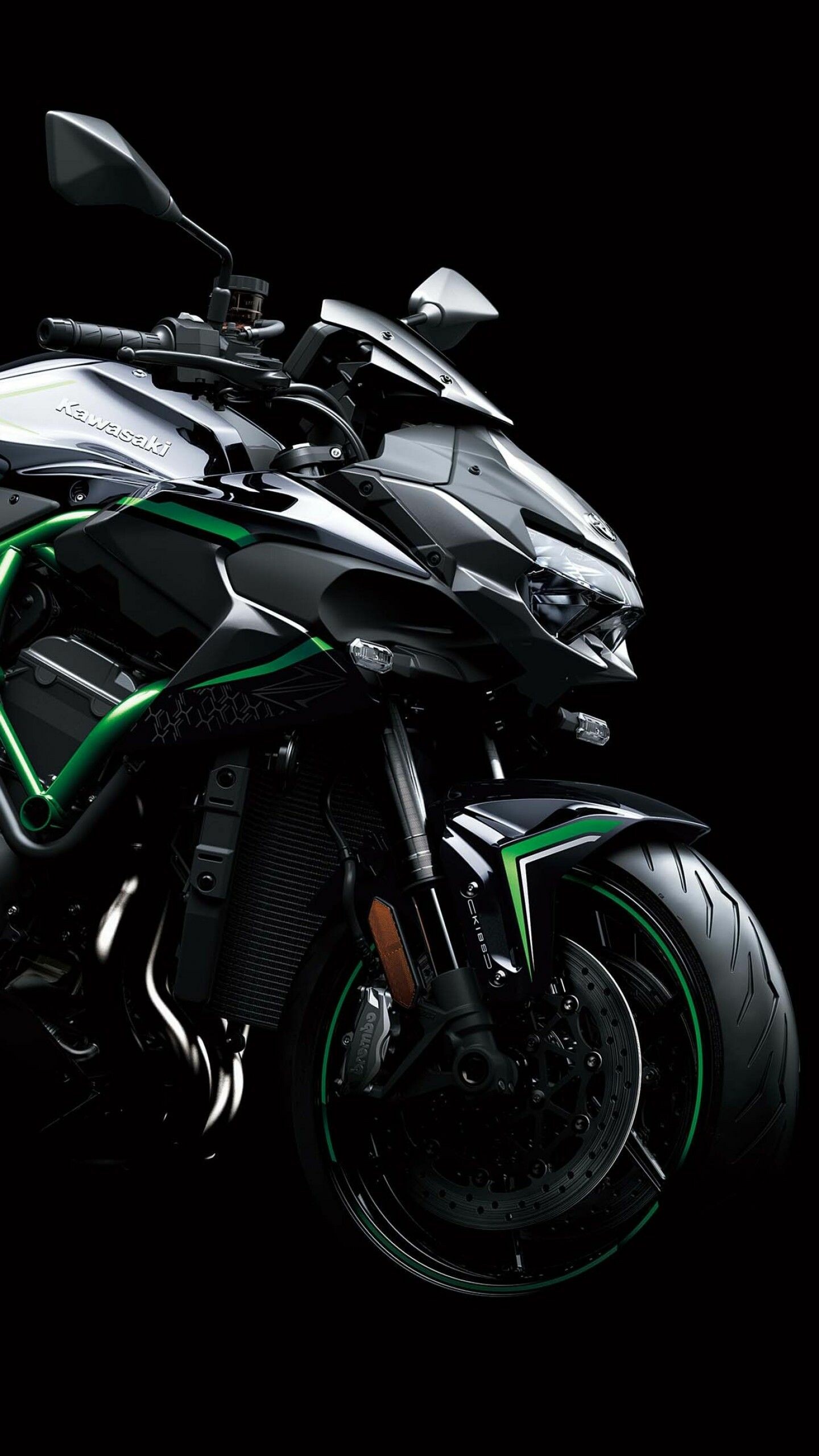 Kawasaki Z H2, Exhilarating power, Fearless performance, Two-wheeled marvel, 1440x2560 HD Phone