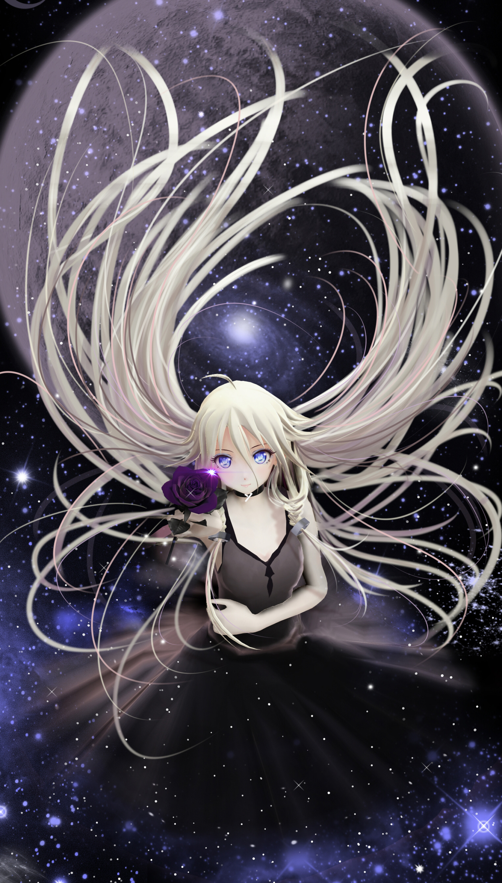 IA Vocaloid, Mobile wallpaper, Anime-inspired artwork, Vocaloid idol, 1700x2990 HD Phone