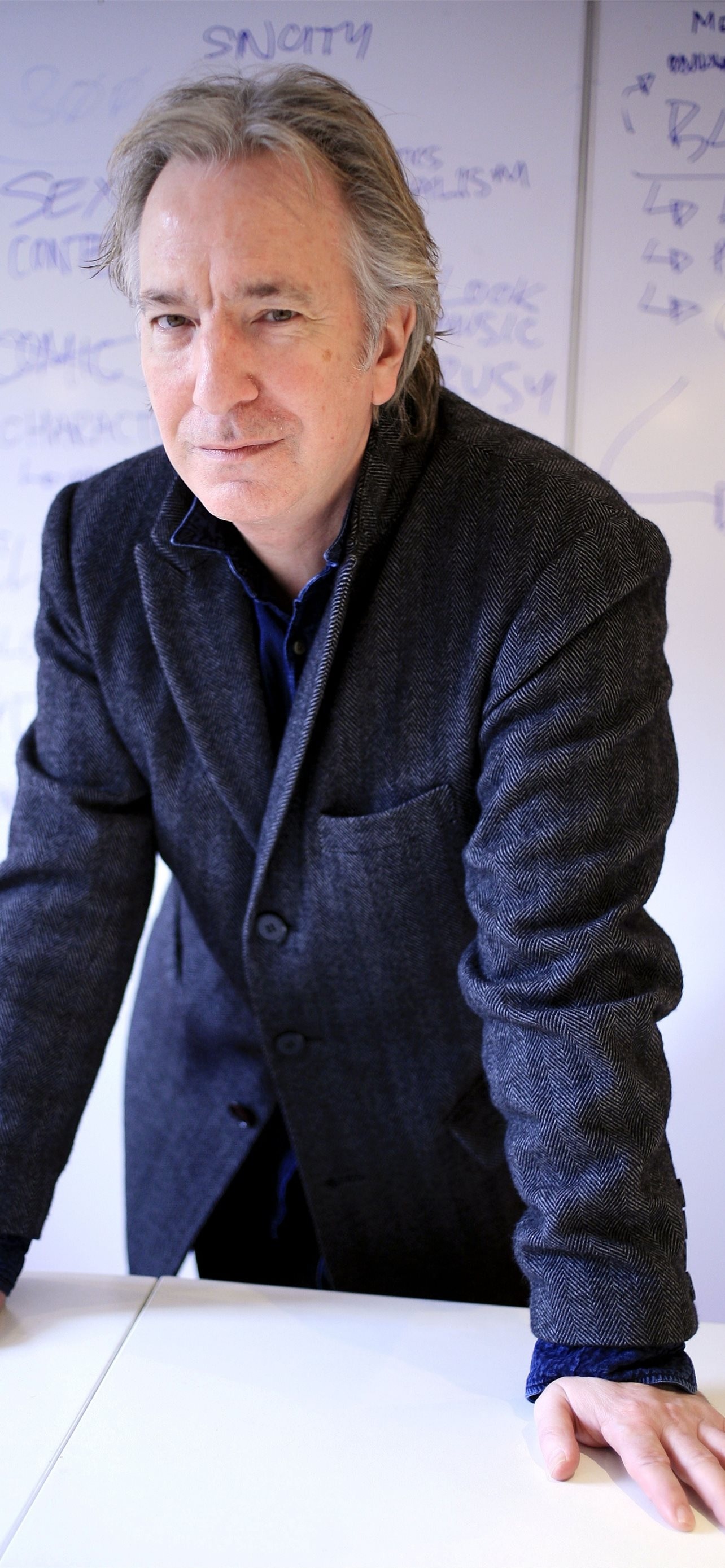 Alan Rickman, iPhone, HD, Wallpapers, 1290x2780 HD Phone