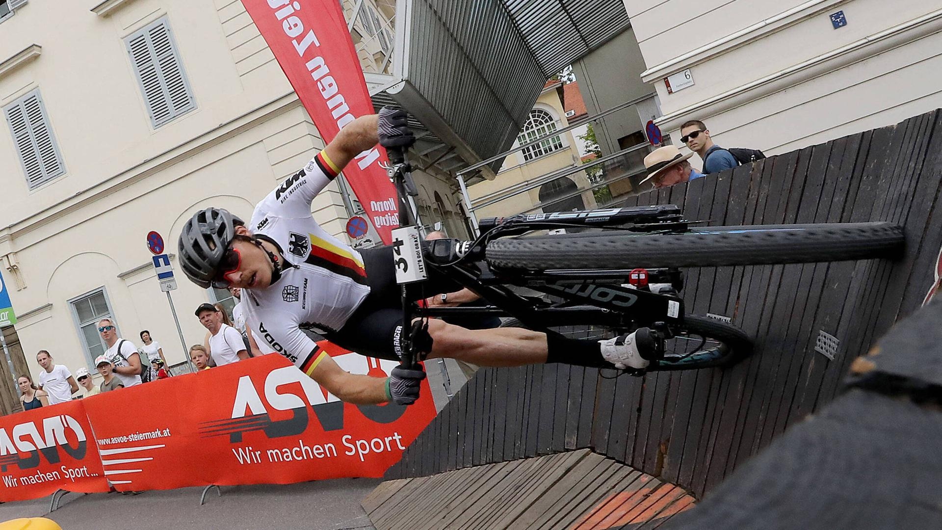 Simon Gegenheimer, Albstadt Mountain Biking World Cup, 1920x1080 Full HD Desktop