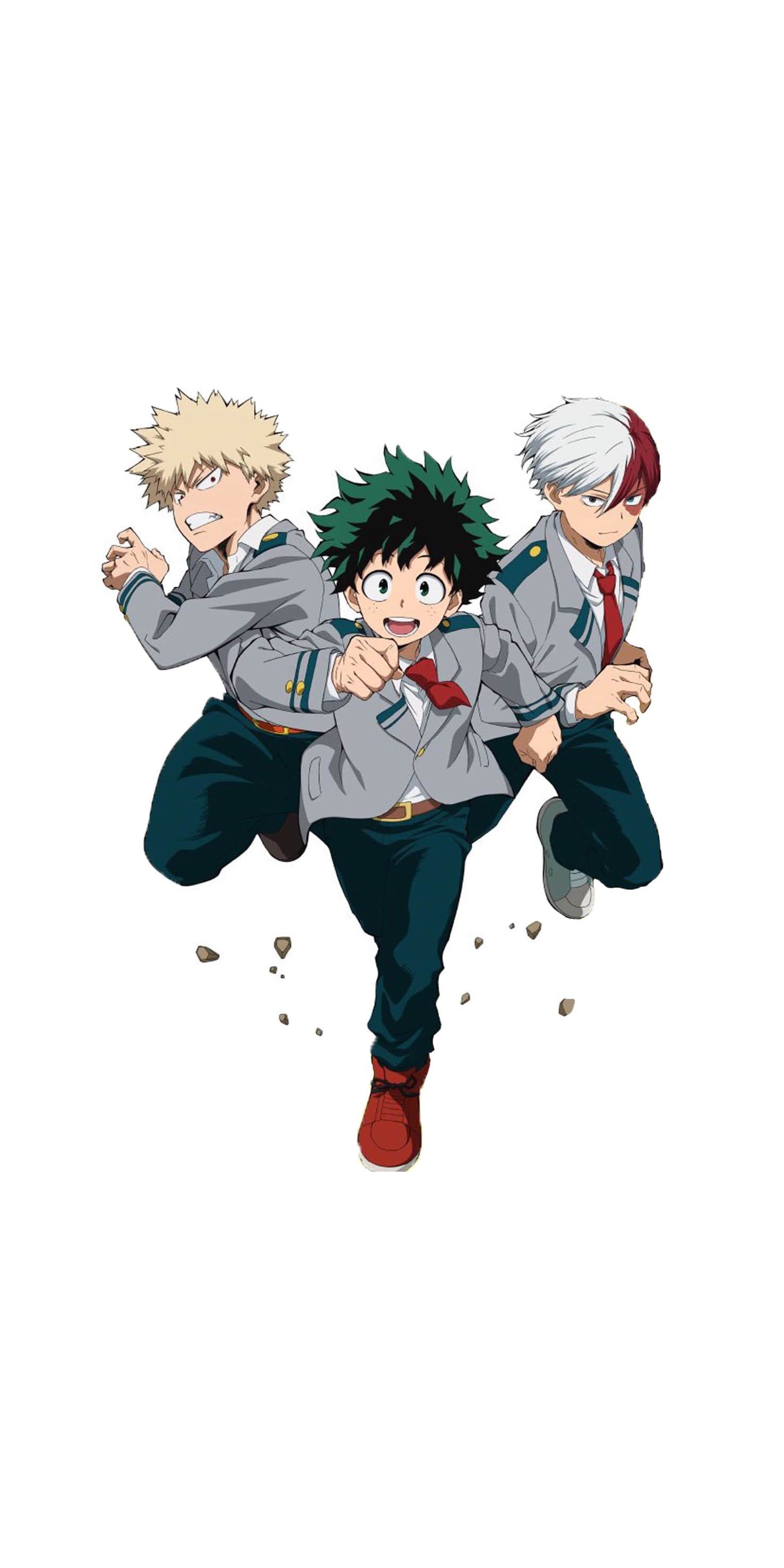My Hero Academia wallpaper, Action-packed anime, Superhero students, Heroic battles, 1480x2960 HD Phone