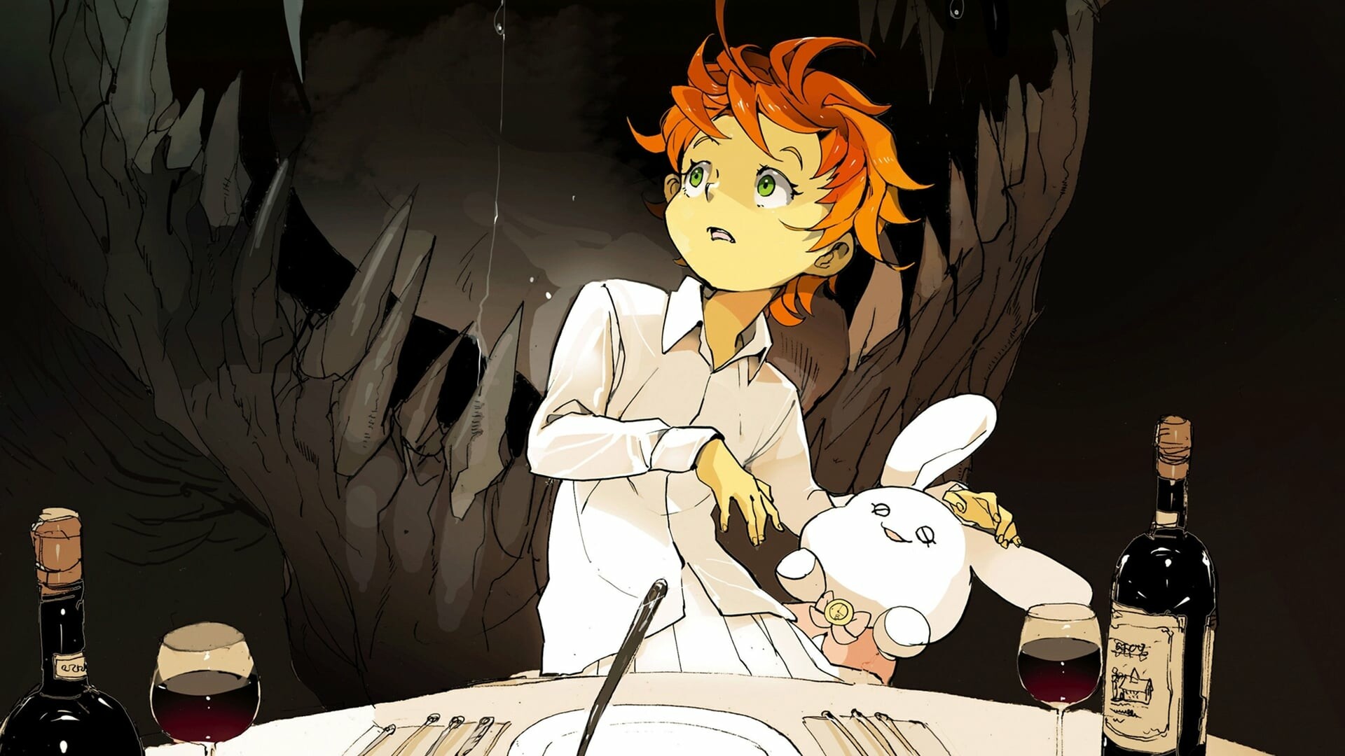 The Promised Neverland TV series, Intriguing storyline, The movie database, Exciting twists, 1920x1080 Full HD Desktop