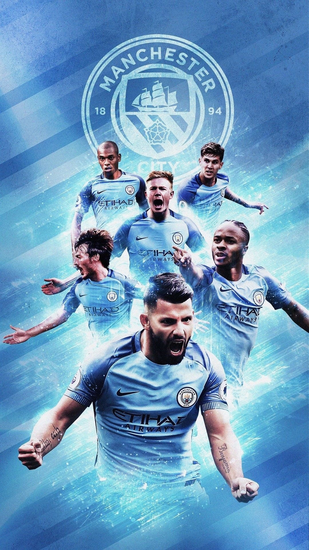 Manchester City, Football Team Wallpaper, 1080x1920 Full HD Phone