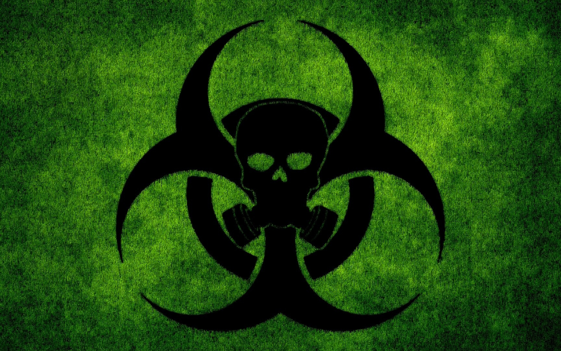 Skull, Green Biohazard Wallpaper, 1920x1200 HD Desktop