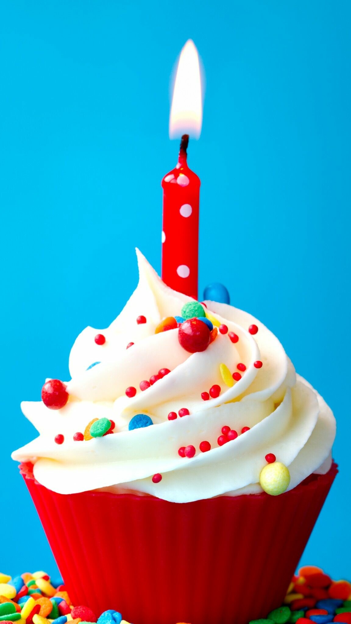 Cupcake, Birthday Party Wallpaper, 1160x2050 HD Phone