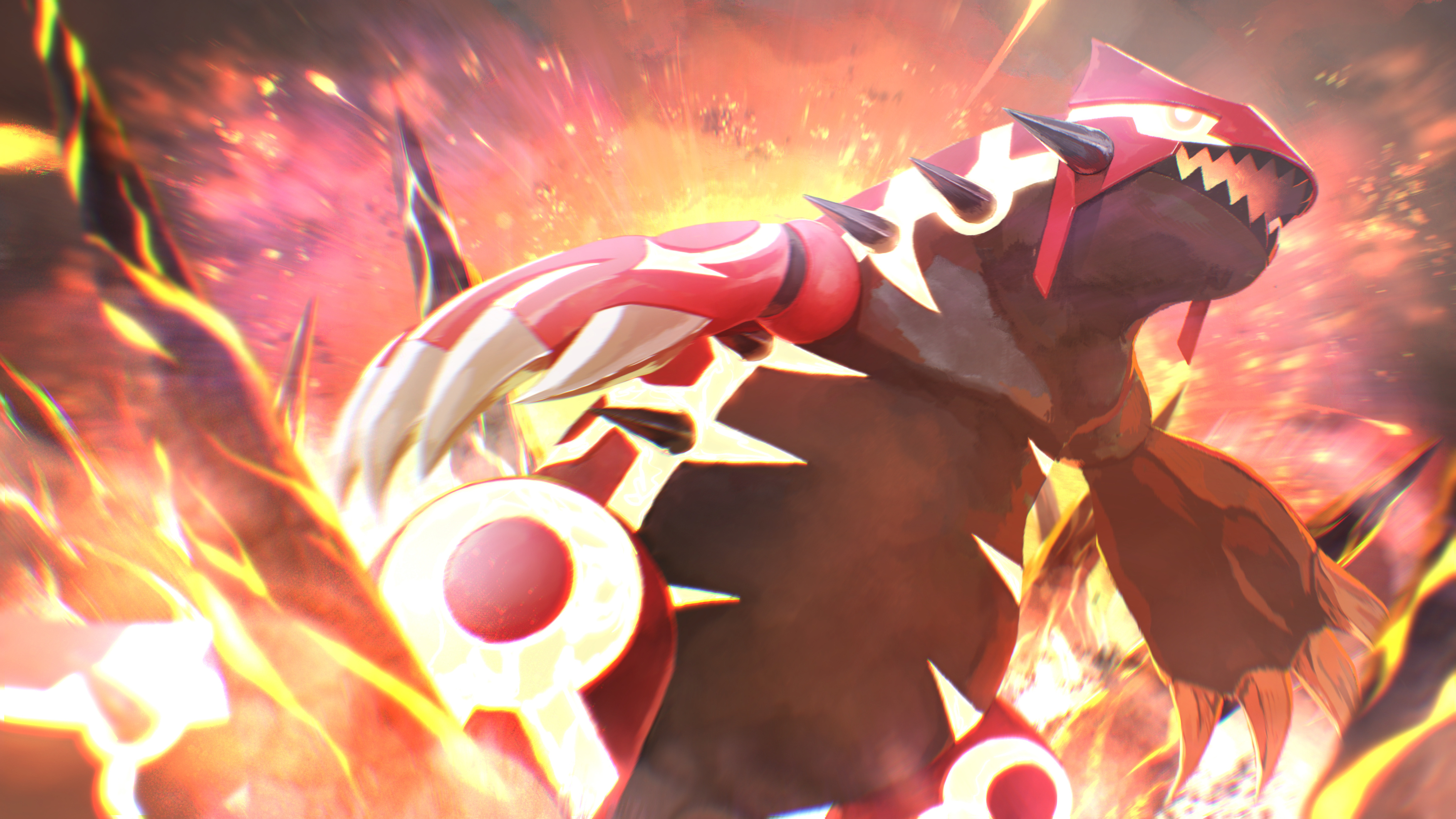 Groudon Pokmon artwork, Widescreen wallpapers, Powerful legendary, Captivating visuals, 3780x2130 HD Desktop