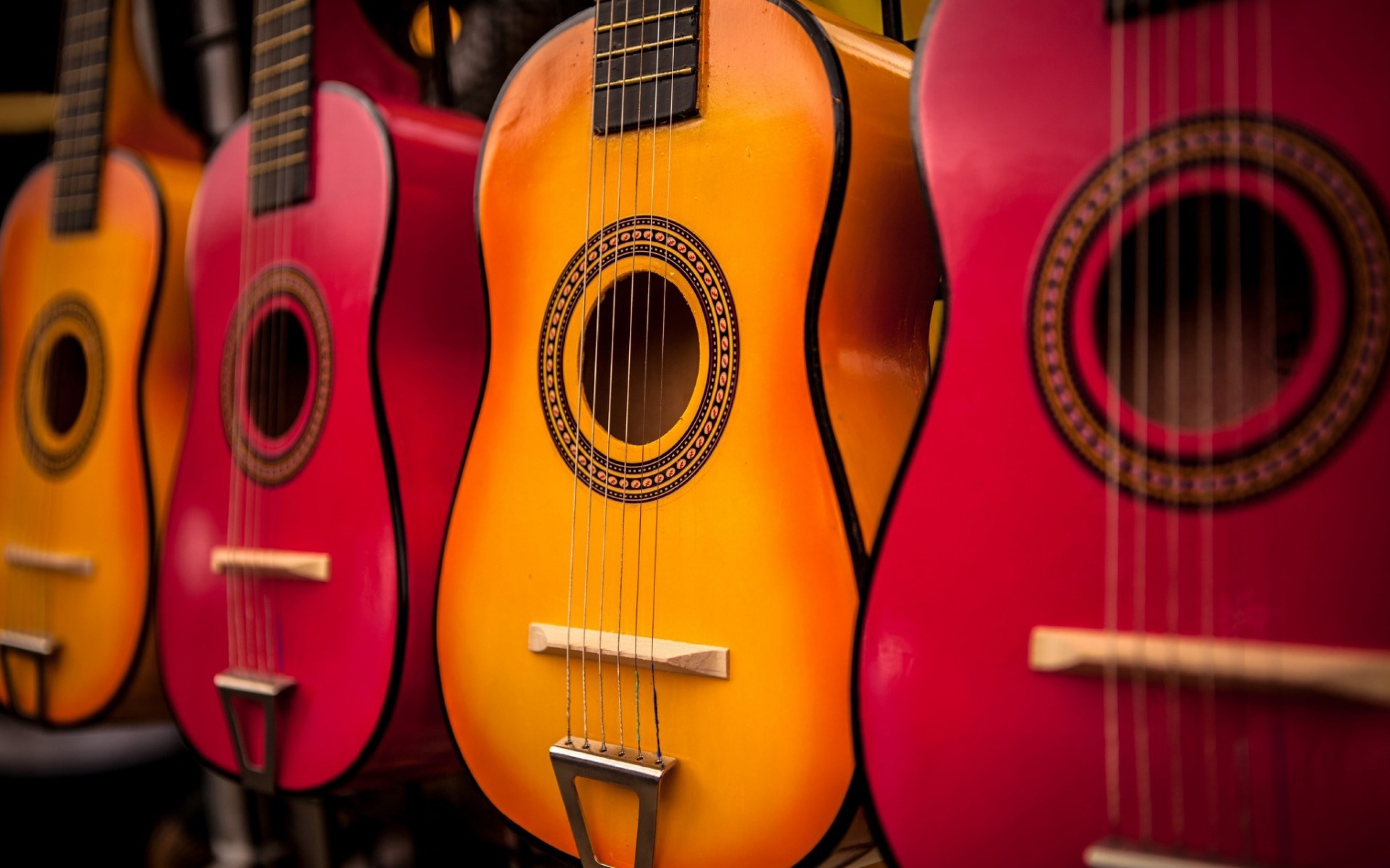 Acoustic Guitar, Melodic instrument, Stringed beauty, Musical craftsmanship, 3460x2160 HD Desktop