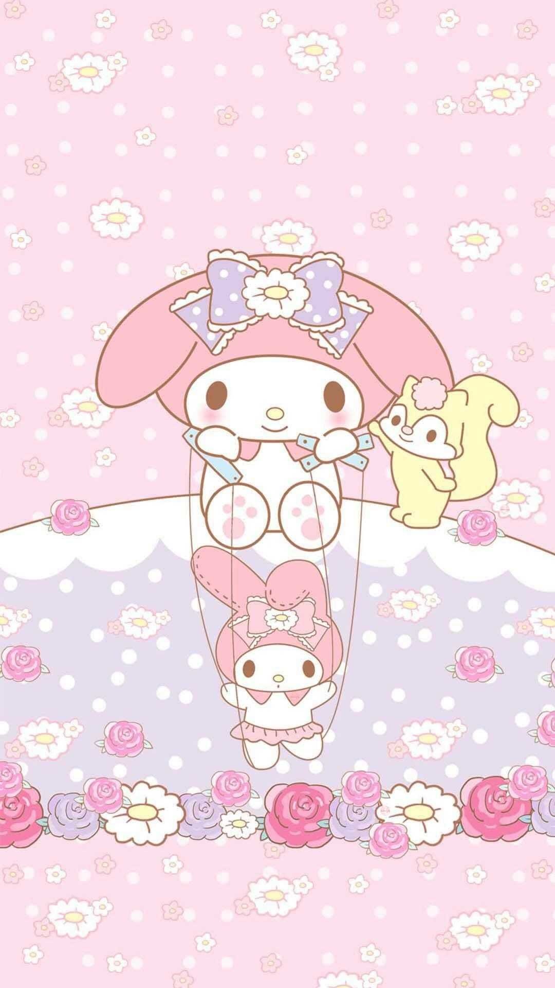 My Melody, Risu the squirrel, My Melody marionette, Full HD Phone wallpaper