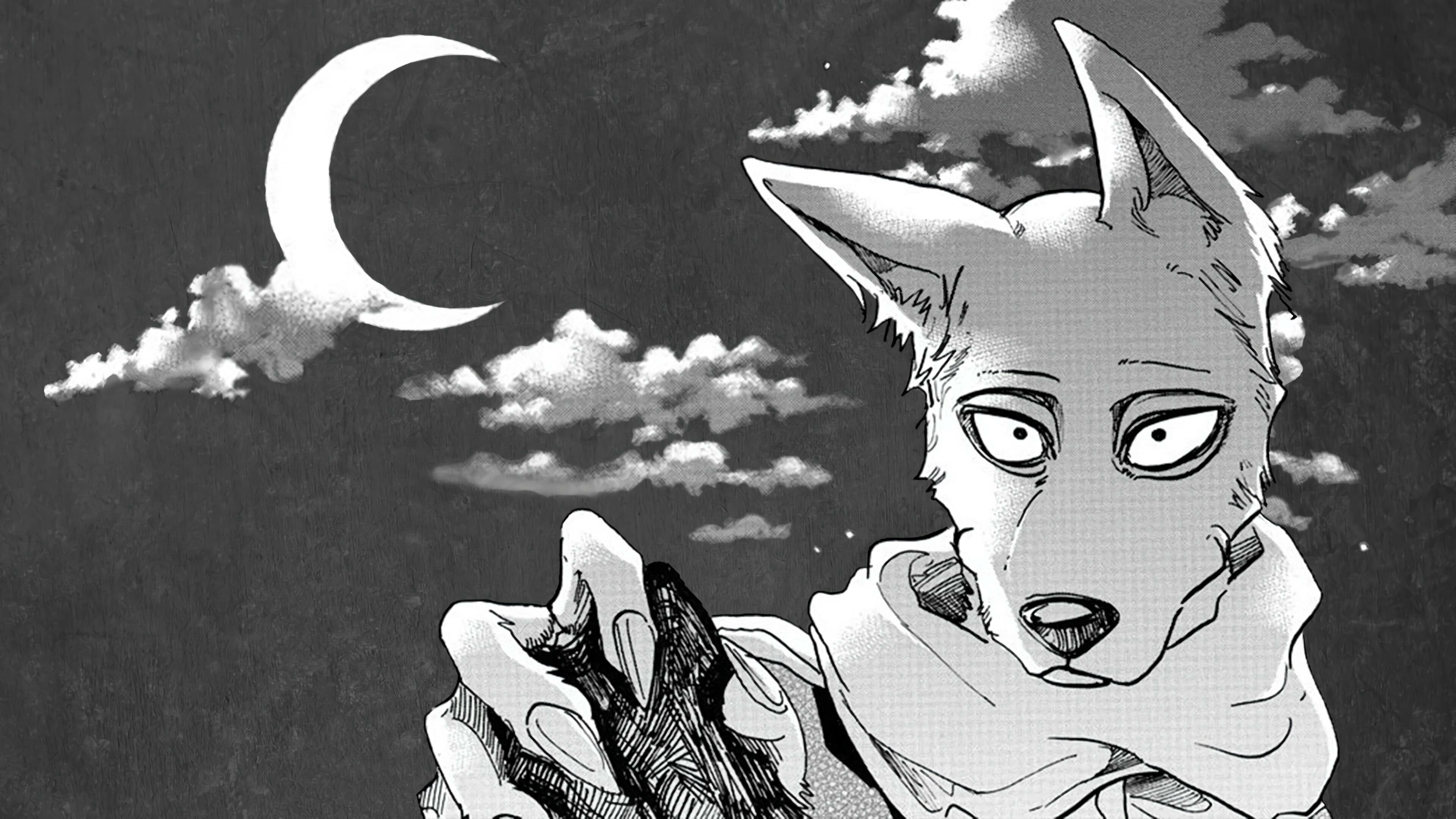 BEASTARS, Custom desktop wallpaper, Favourite scene, Photoshop creation, 3840x2160 4K Desktop