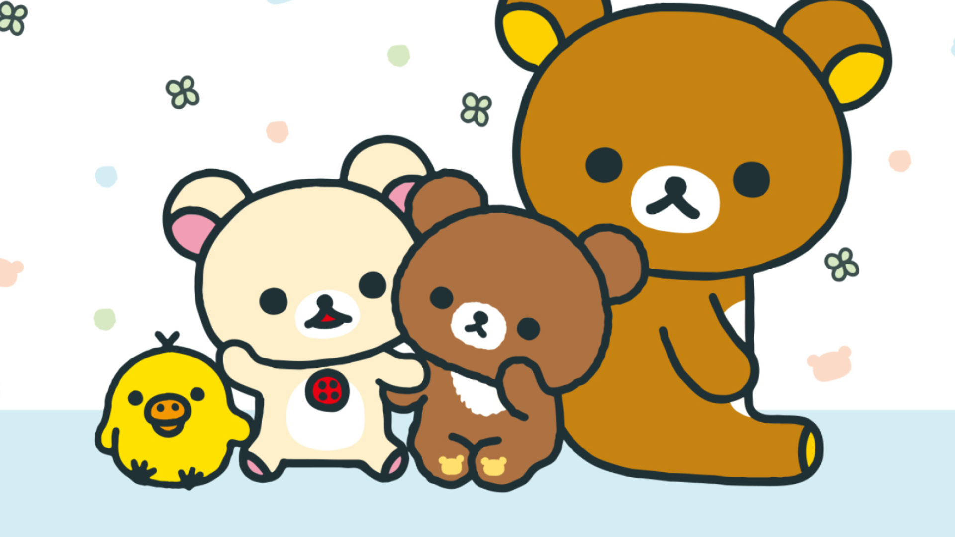 Chairoikoguma, Rilakkuma, and Kiiroitori, Korilakkuma Wallpaper, 1920x1080 Full HD Desktop