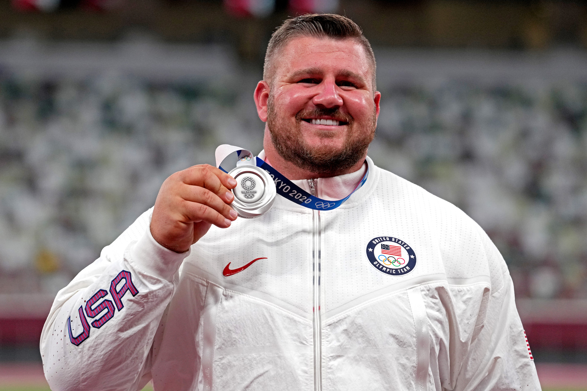 Joe Kovacs, Tokyo Olympics celebrations, Medal count photos, Success moments, 2030x1350 HD Desktop