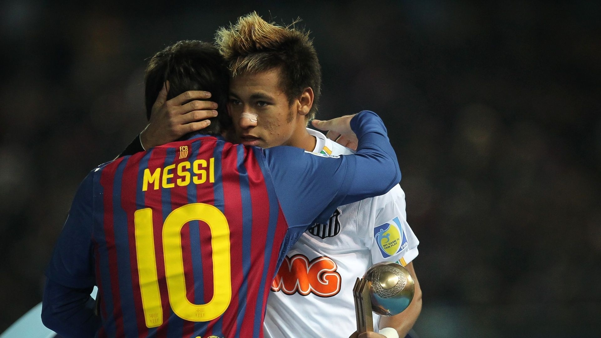 Lionel Messi, Neymar Jr, MESSI 10 jersey, Full HD Desktop wallpaper
