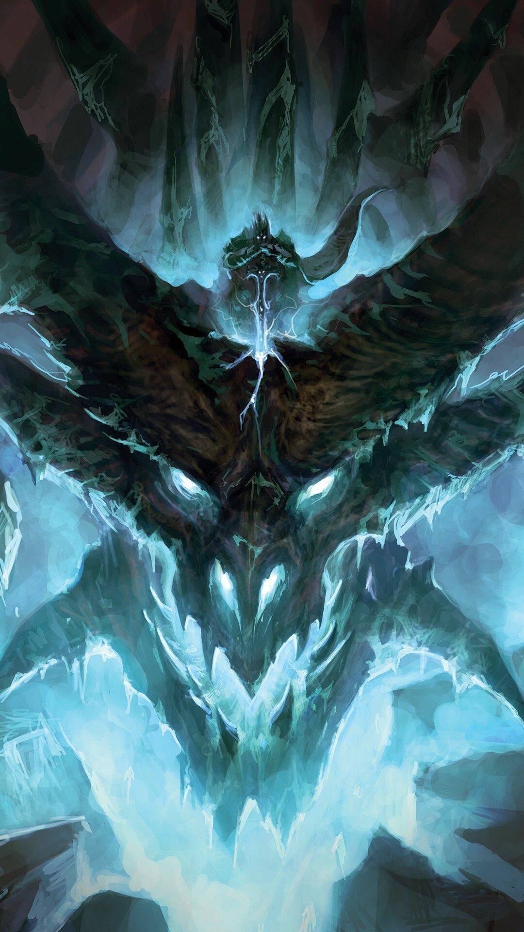 Sindragosa, World of Warcraft Wallpaper, 1080x1920 Full HD Phone