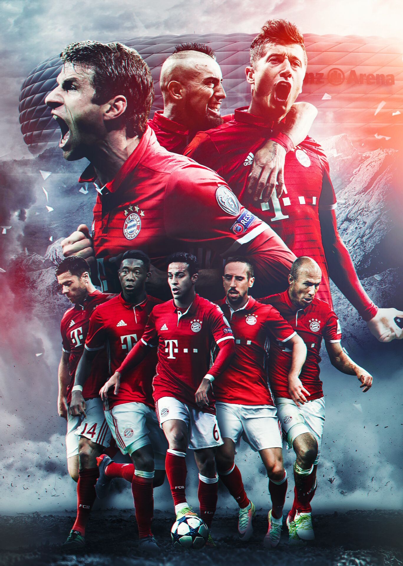 Germany Soccer Team, Bayern Munich, Wallpapers, Backgrounds, 1370x1920 HD Phone