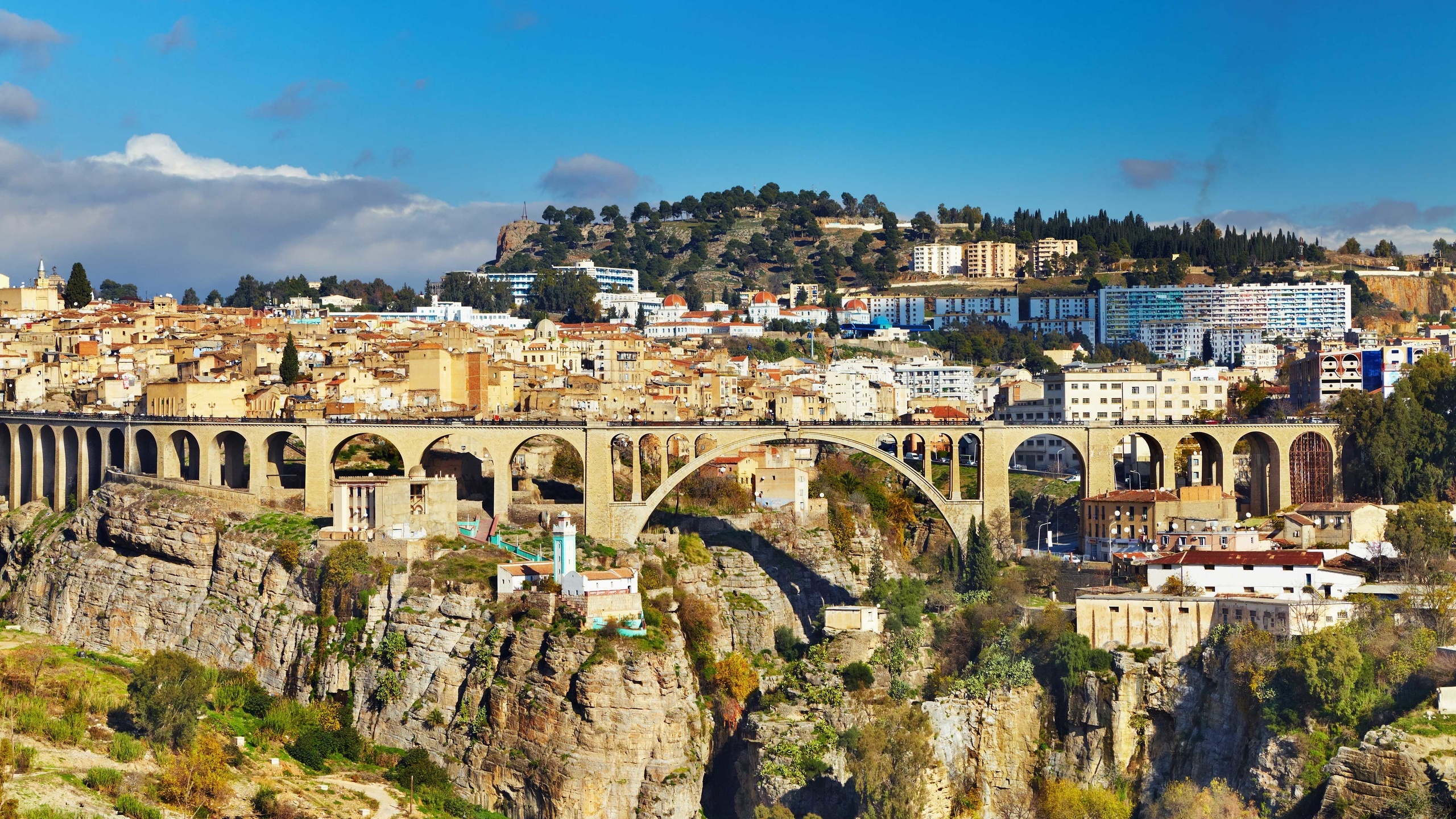 Sidi Rached Viaduct, Algeria Wallpaper, 2560x1440 HD Desktop