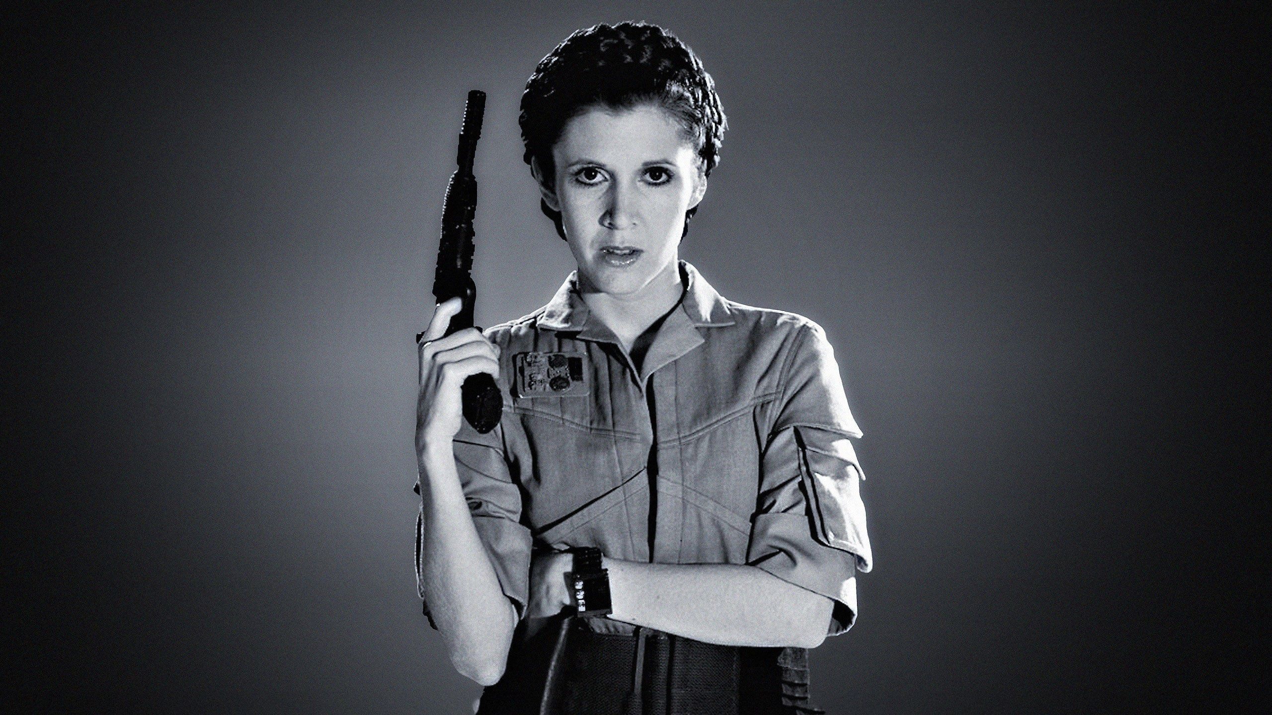 Carrie Fisher, Top free backgrounds, 2560x1440 HD Desktop