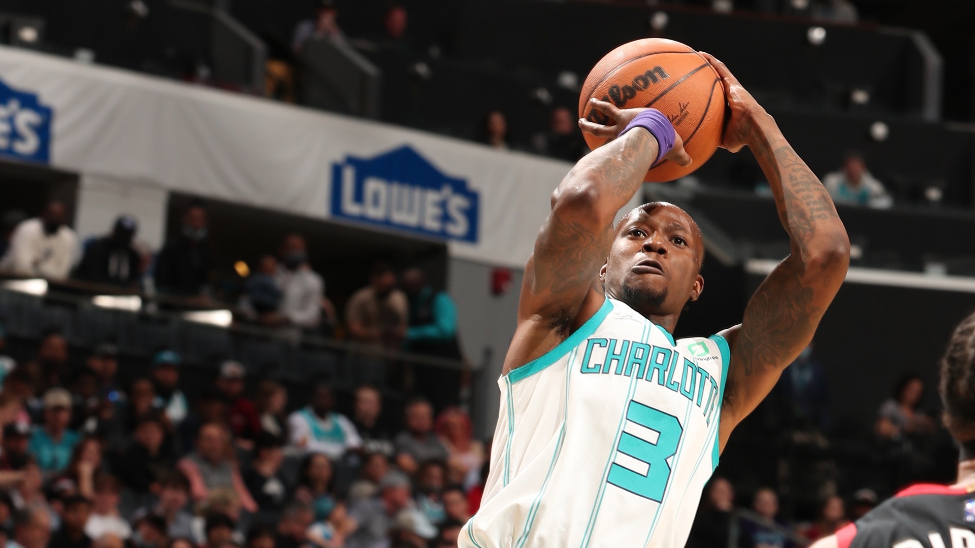 Terry Rozier, Toronto Raptors, Charlotte Hornets, Feb 25 2022 game, 1920x1080 Full HD Desktop