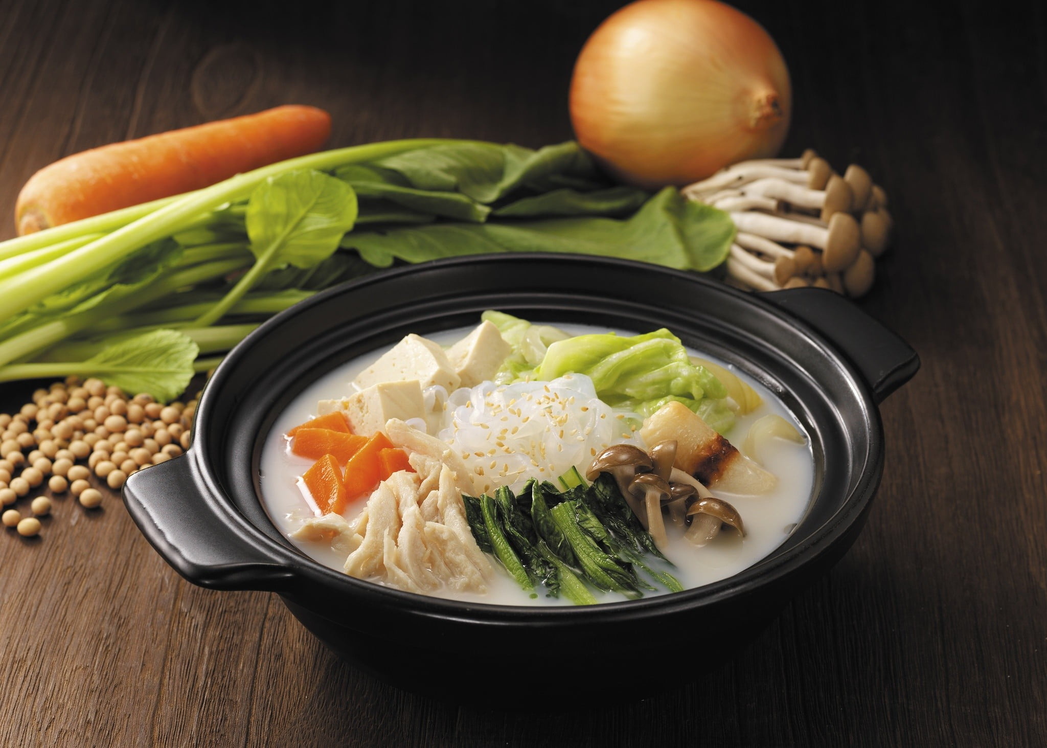 Vegetable soup dish, Nutritious blend, Comforting warmth, Wholesome ingredients, 2050x1470 HD Desktop