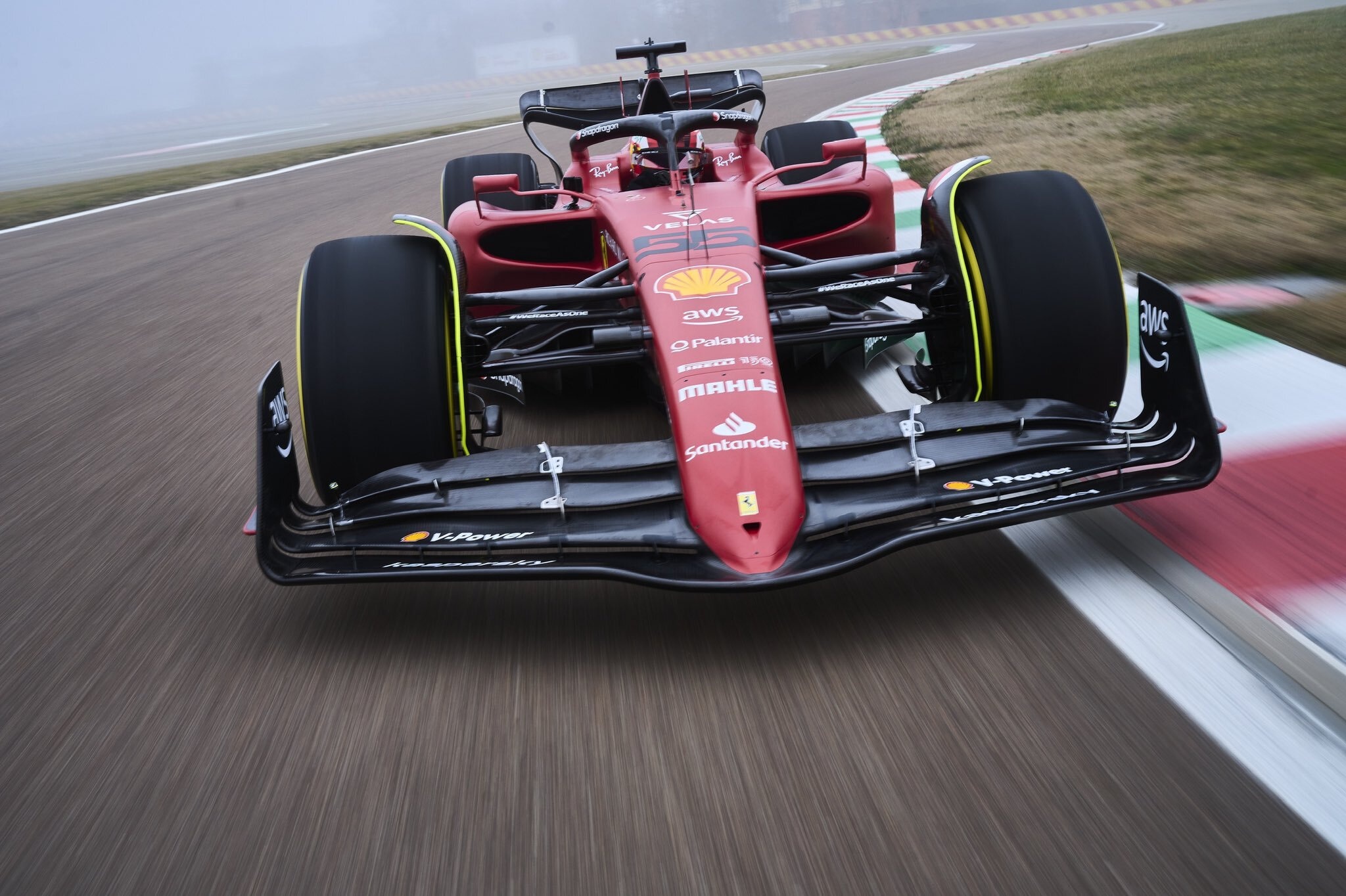 Ferrari F1-75, Carlos Sainz Jr., Fiorano Circuit, HD Desktop wallpaper
