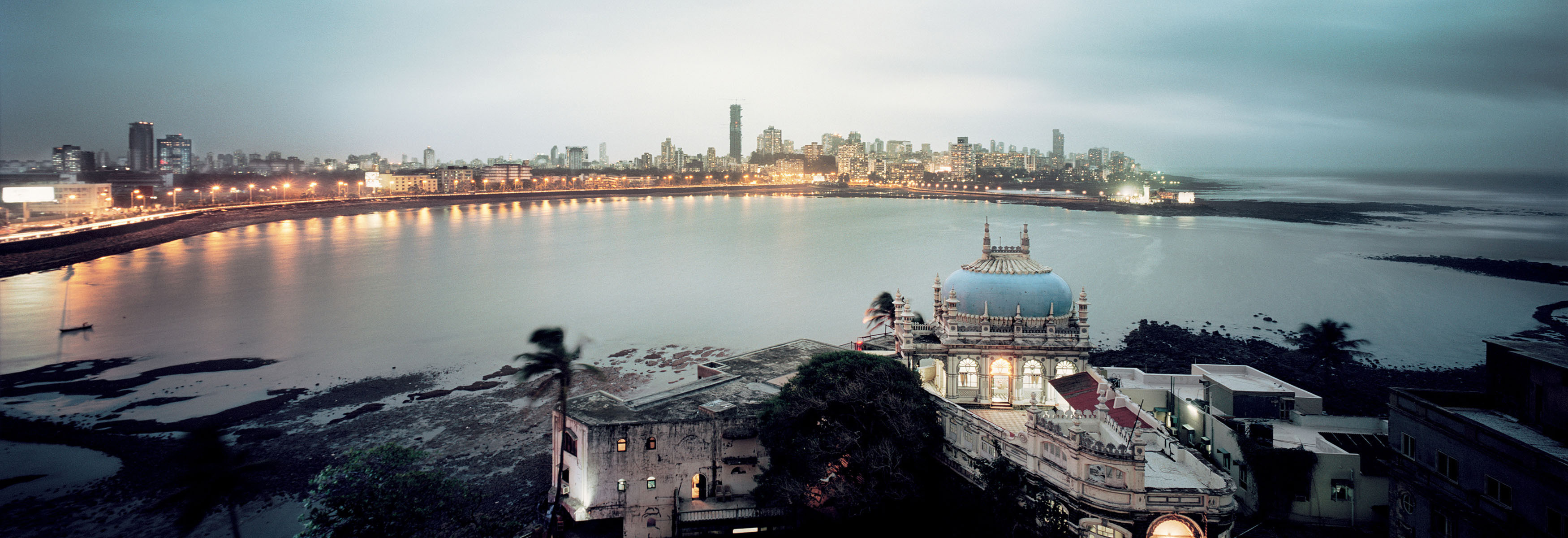 Mumbai Skyline, Bombay wallpaper, 3500x1200 Dual Screen Desktop