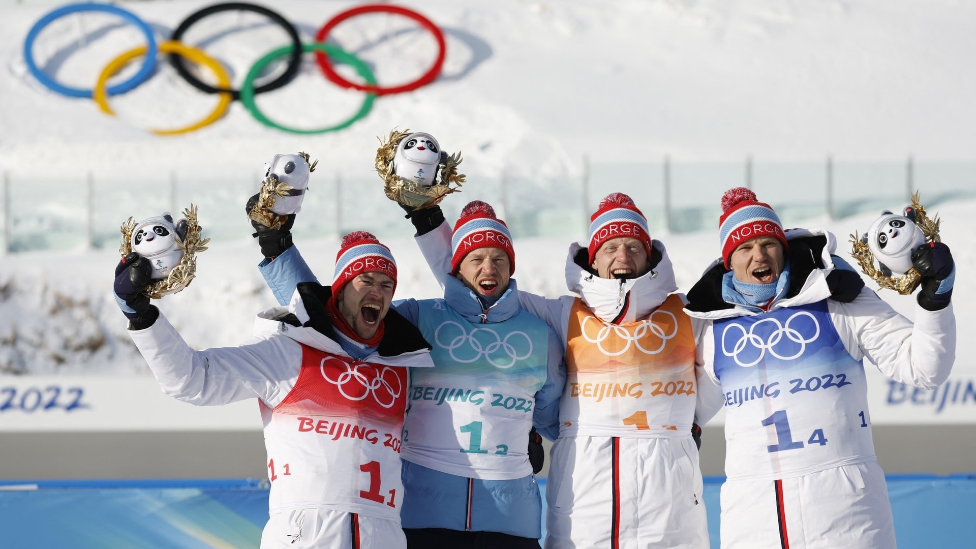 Sturla Holm Laegreid, Men's relay gold, Norway triumph, 1920x1080 Full HD Desktop