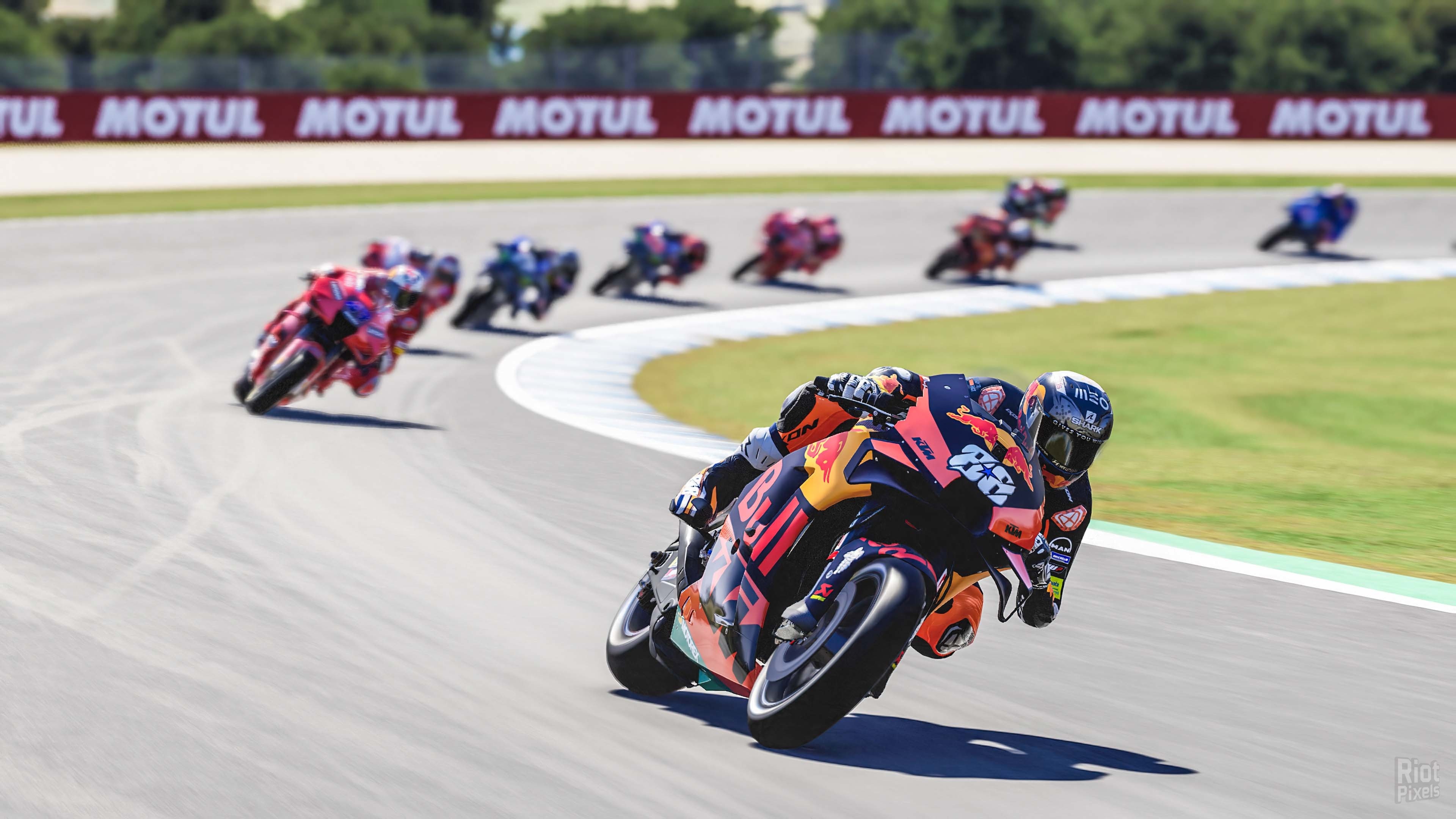 Miguel Oliveira KTM RC16, MotoGP 22 gameplay, Motul trackside banner, 4K Desktop wallpaper