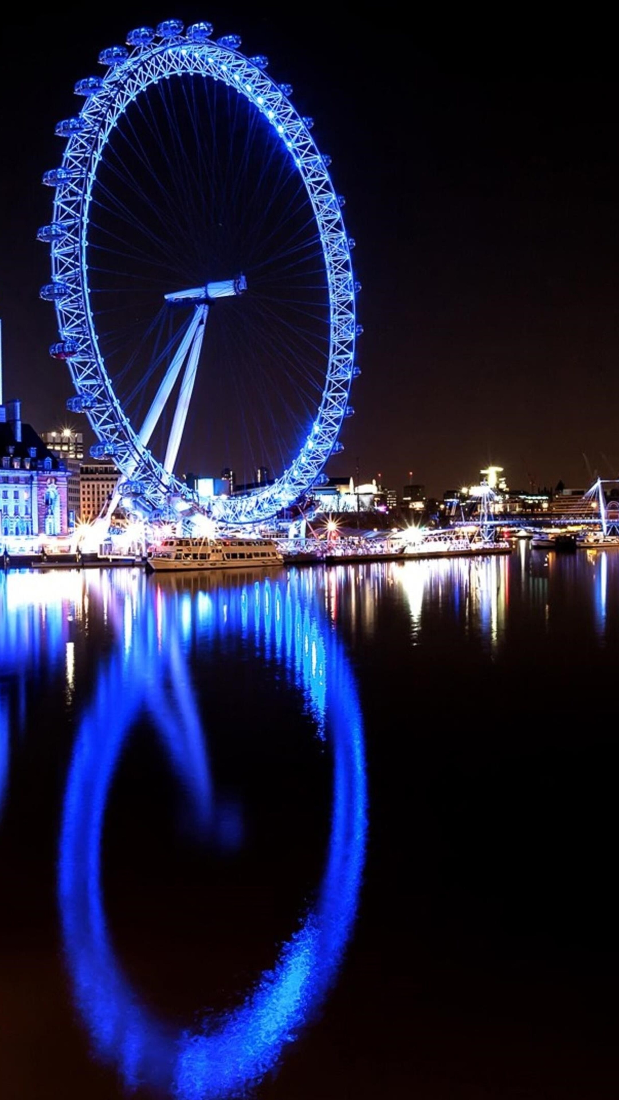 London eye, River Thames, Xperia XZ, HD wallpapers, 2160x3840 4K Phone