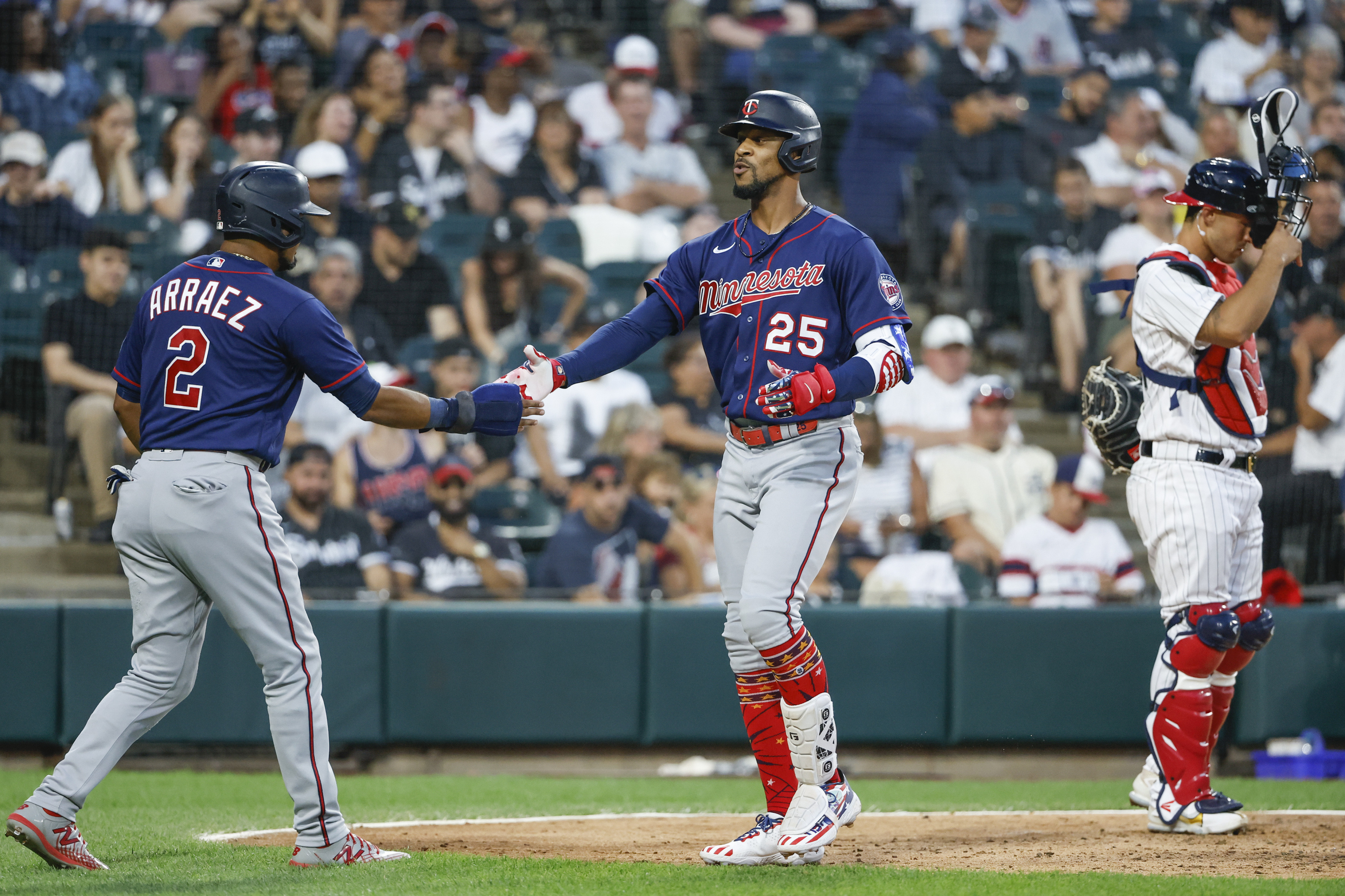 Byron Buxton and Luis Arraez, Minnesota Twins Wallpaper, 3200x2140 HD Desktop