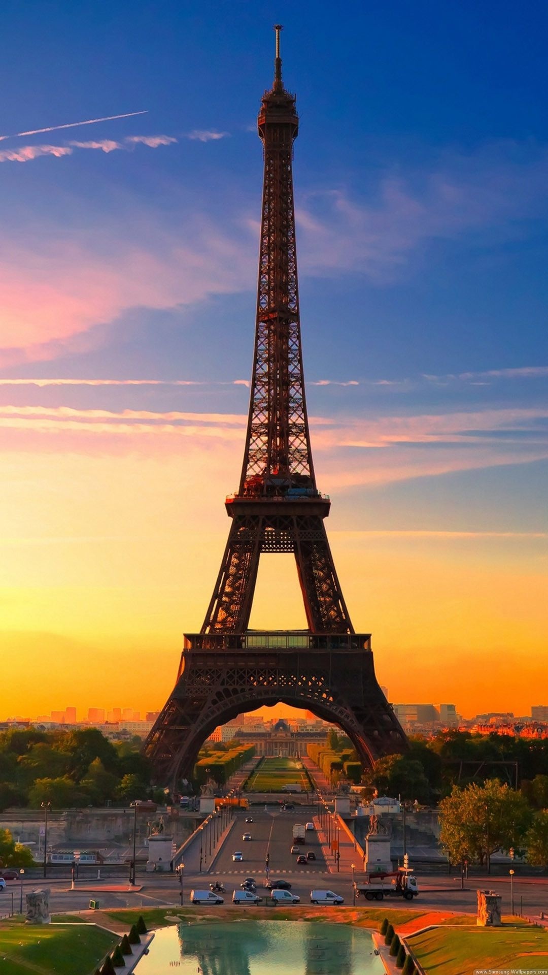 Vertical wallpapers, 1080p HD quality, France's Eiffel Tower, Must-visit places, 1080x1920 Full HD Phone