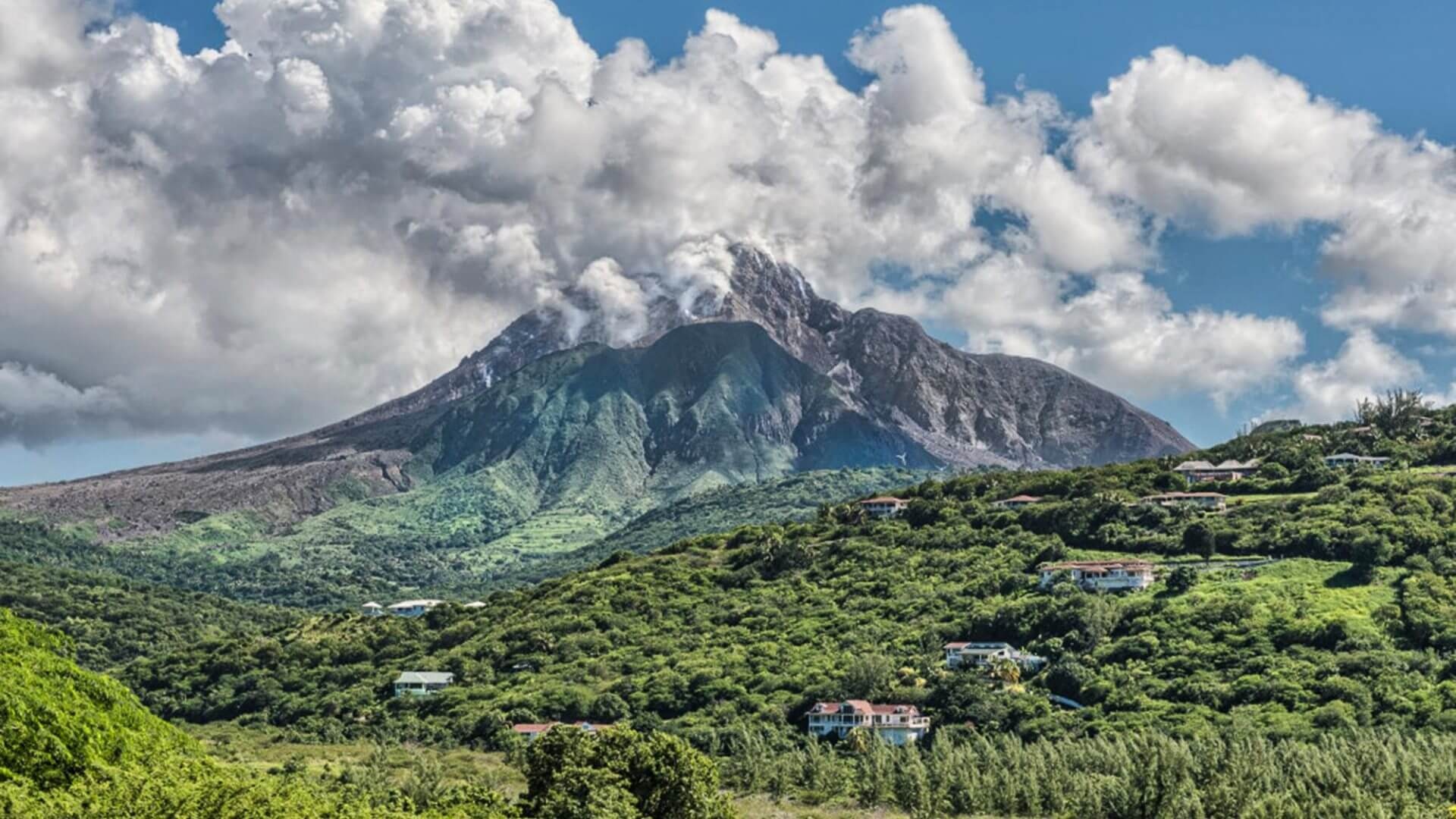 Montserrat tourist arrivals, Active volcano era, Caribbean island, Natural wonder, 1920x1080 Full HD Desktop