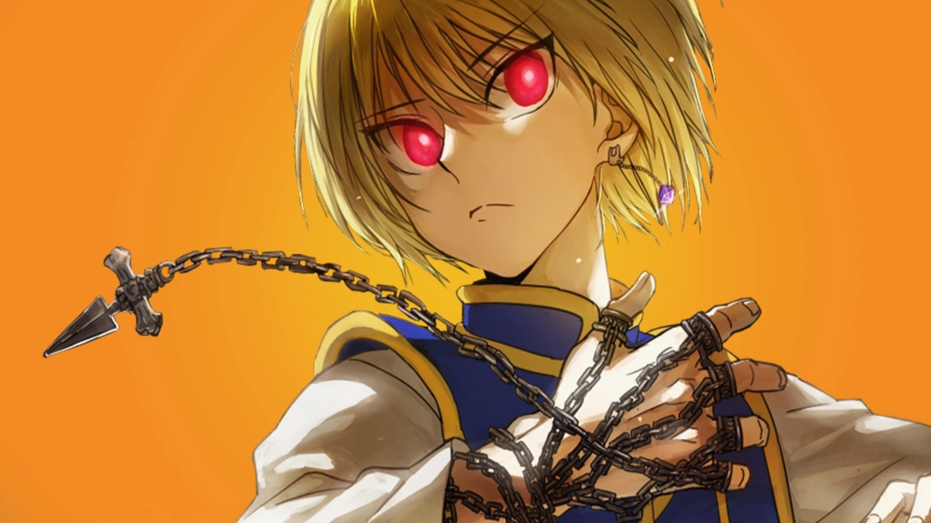 Kurapika, Emotionless facade, Vengeance quest, Anime character, 1920x1080 Full HD Desktop