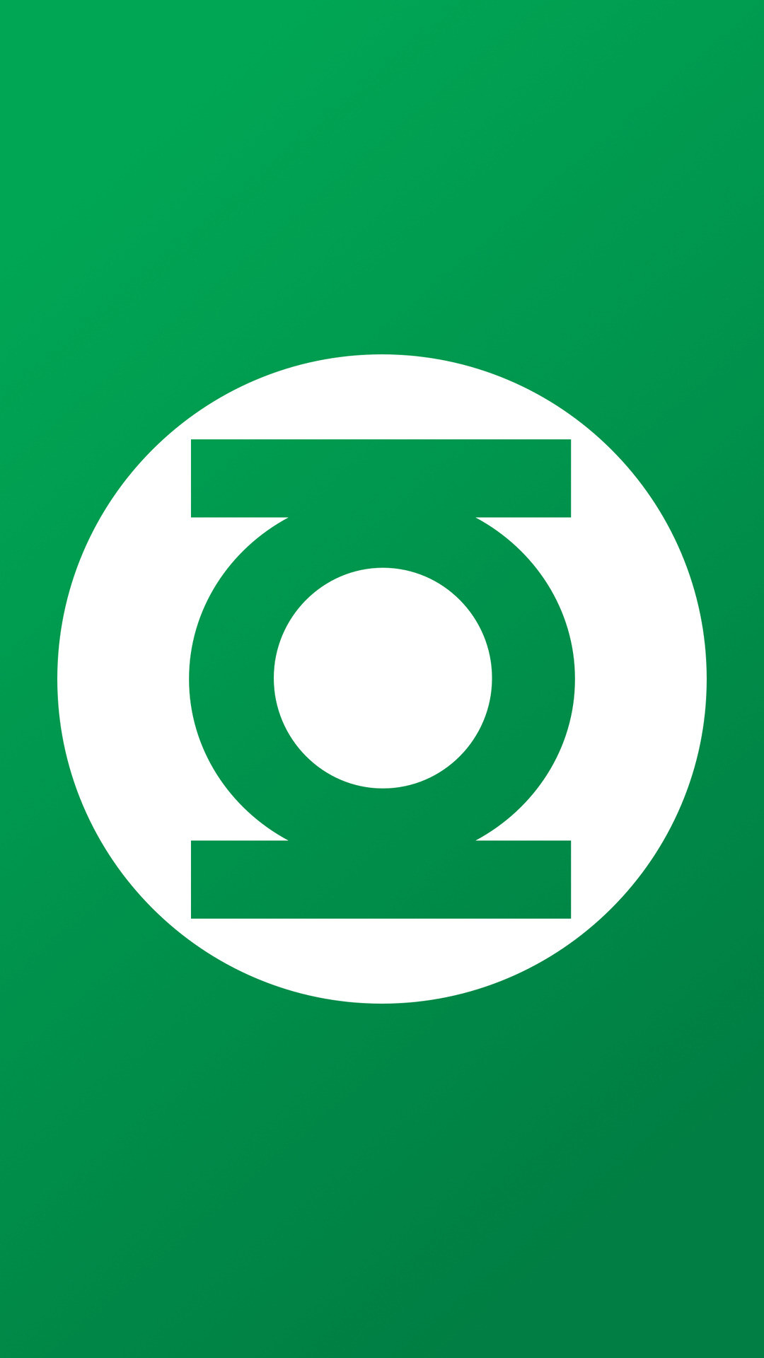 Green Lantern Symbol Wallpaper, Minimalist Design, Simple but Recognizable, 1080x1920 Full HD Phone