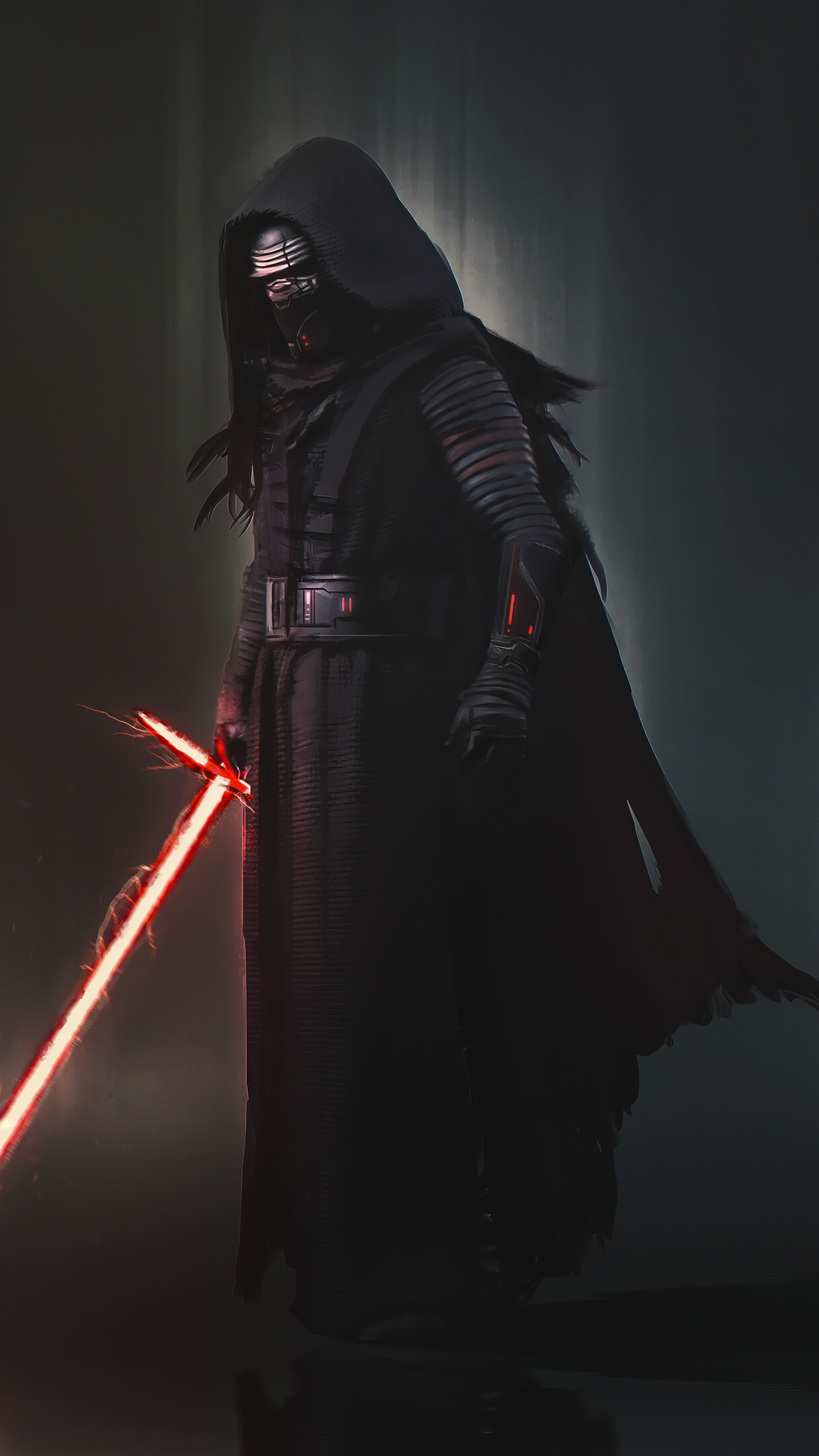 Kylo Ren darkness, 4K resolution, Xperia smartphones, Captivating visuals, 2160x3840 4K Phone