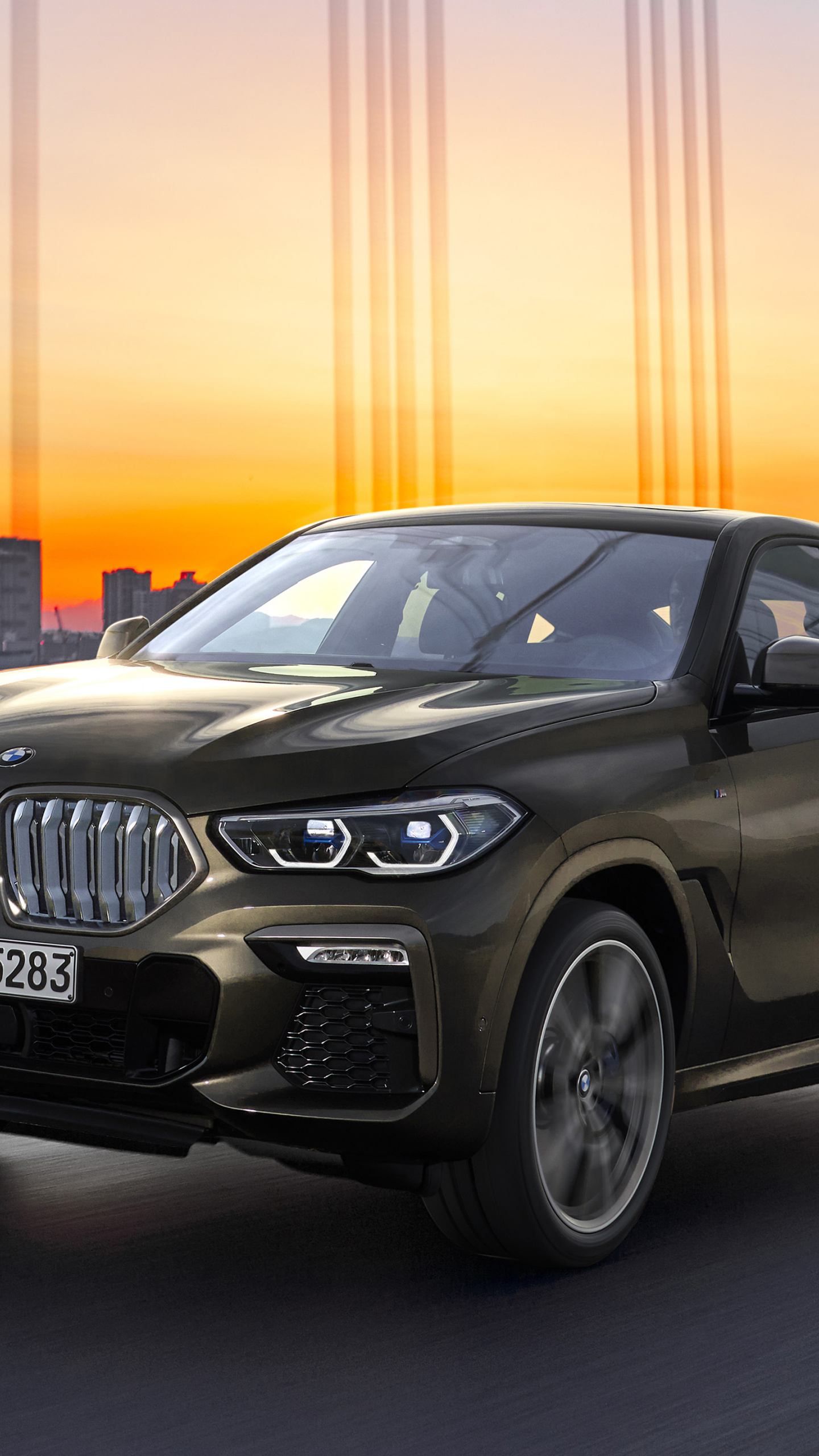 BMW X6, SUV power, 2020 edition, 5120x2880 beauty, 1440x2560 HD Phone