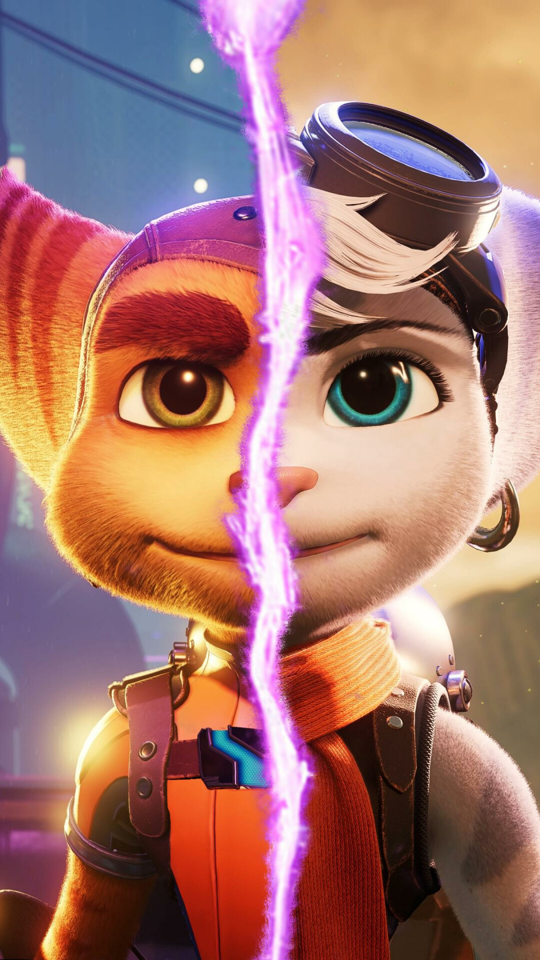 Ratchet and Clank, Stunning imagery, Cosmic journey, Gaming masterpiece, 1080x1920 Full HD Phone