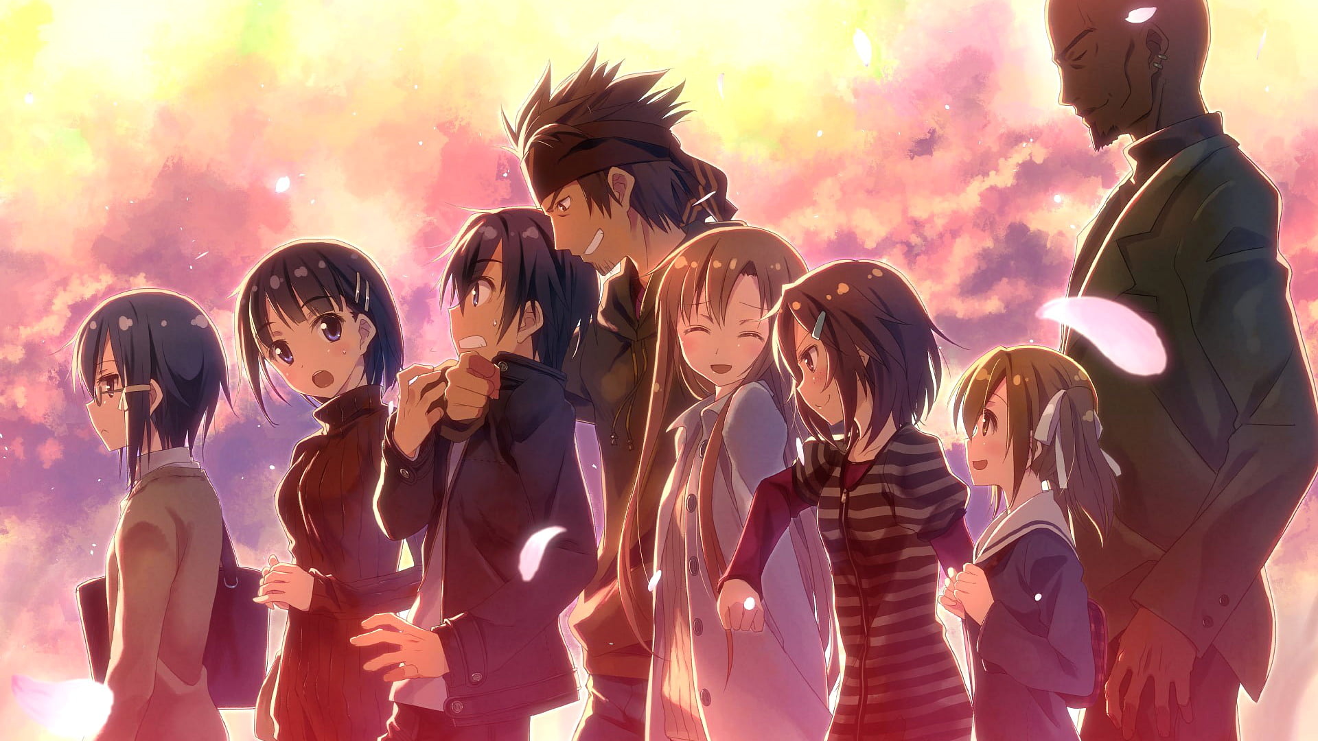 Sword Art Online, Characters, Illustration, HD Wallpaper, 1920x1080 Full HD Desktop