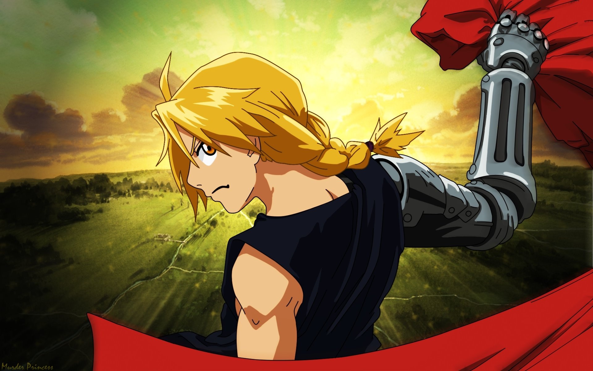 Edward Elric, Alchemist prodigy, Anime protagonist, Fullmetal adventures, 1920x1200 HD Desktop