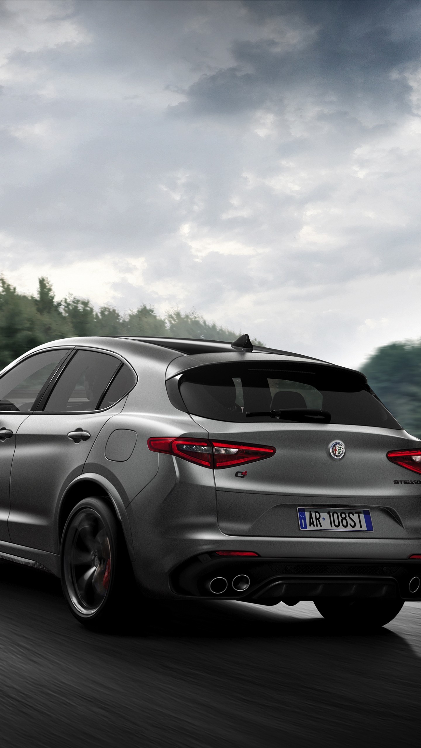 Alfa Romeo Stelvio, Quadrifoglio edition, 2018 cars, 4k, 1440x2560 HD Phone