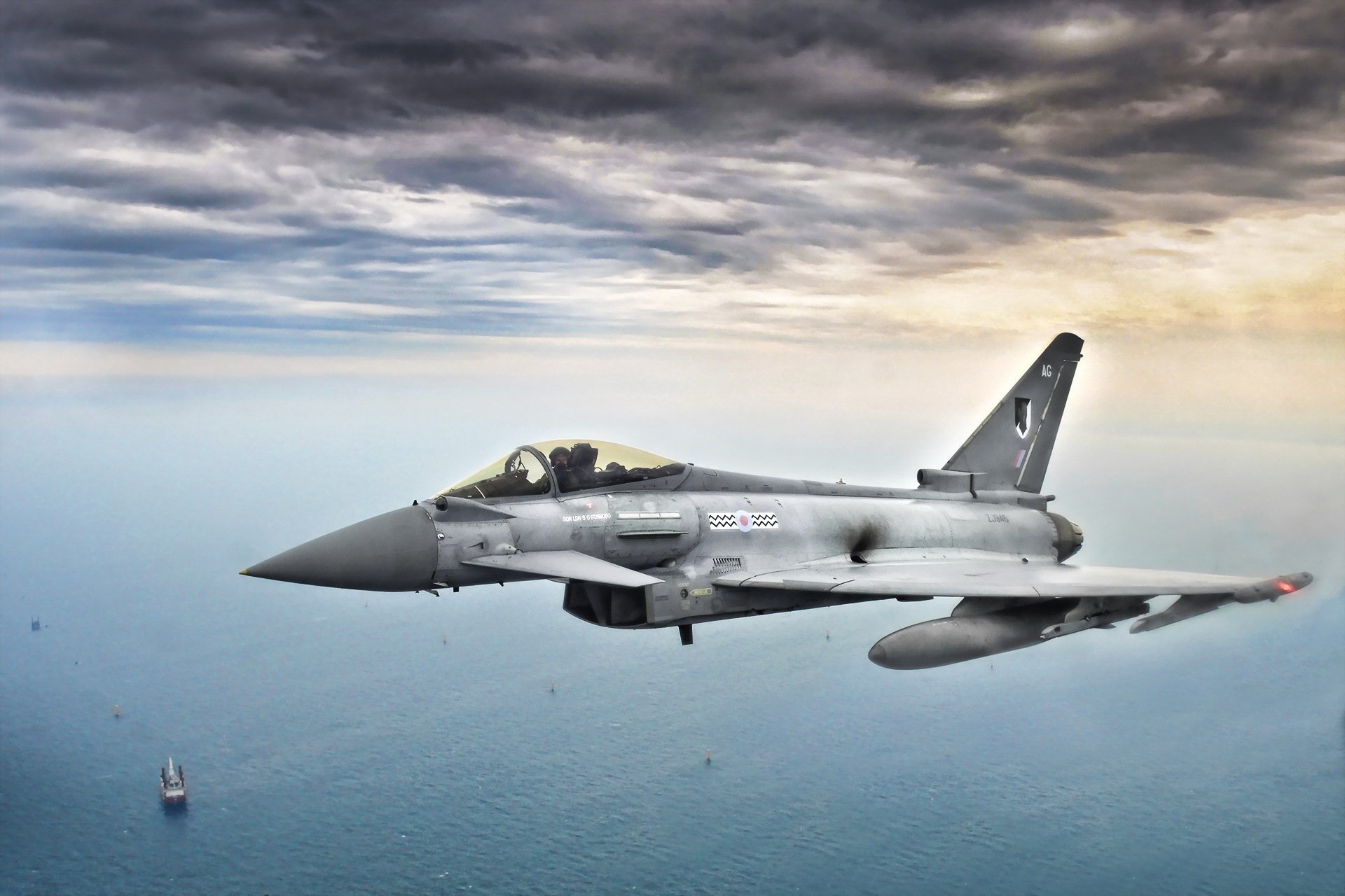 Eurofighter Typhoon, Jet fighter, 1920x1280 HD Desktop