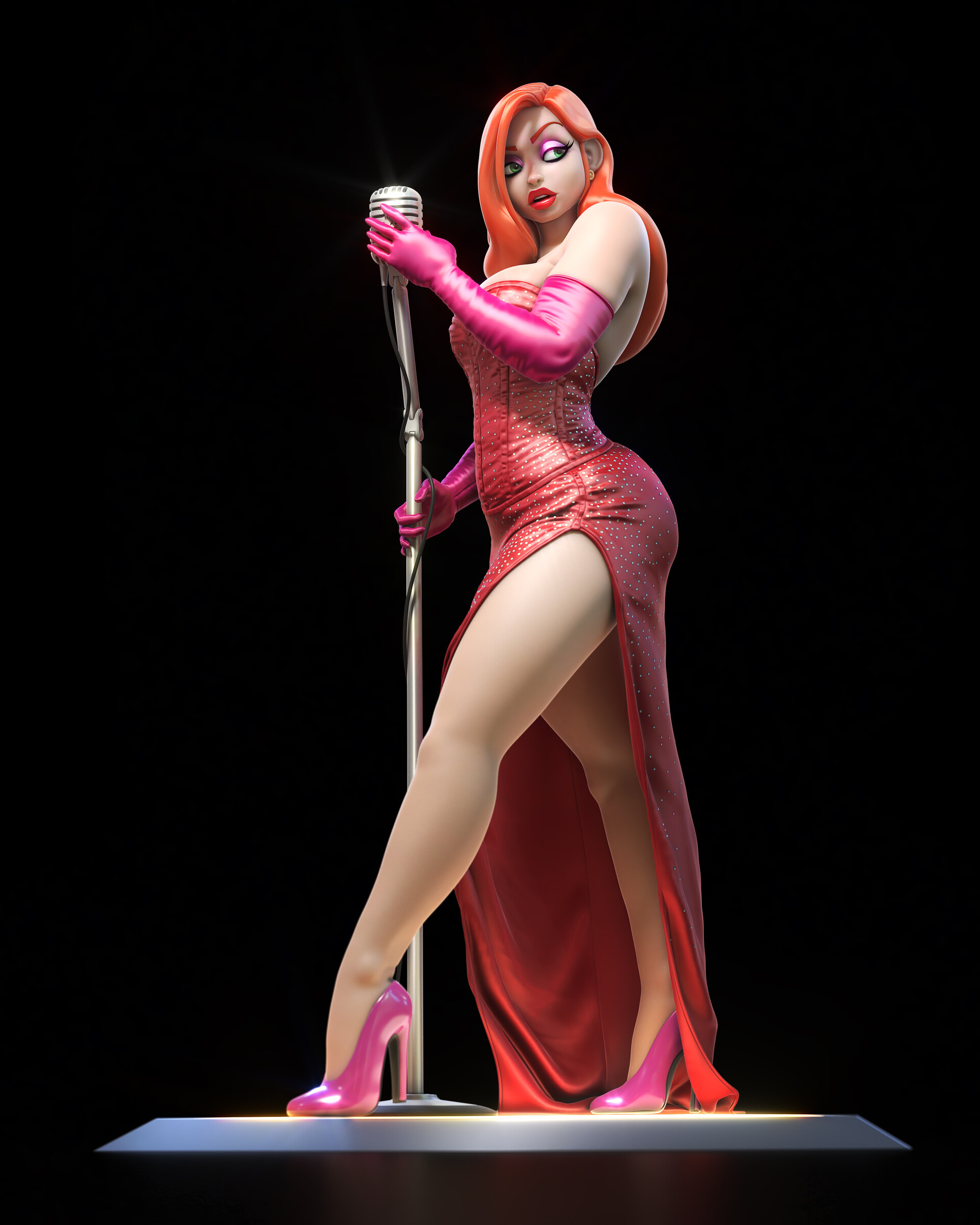 Jessica Rabbit, Animated character, ArtStation, Jessica Rabbit, 1920x2400 HD Phone