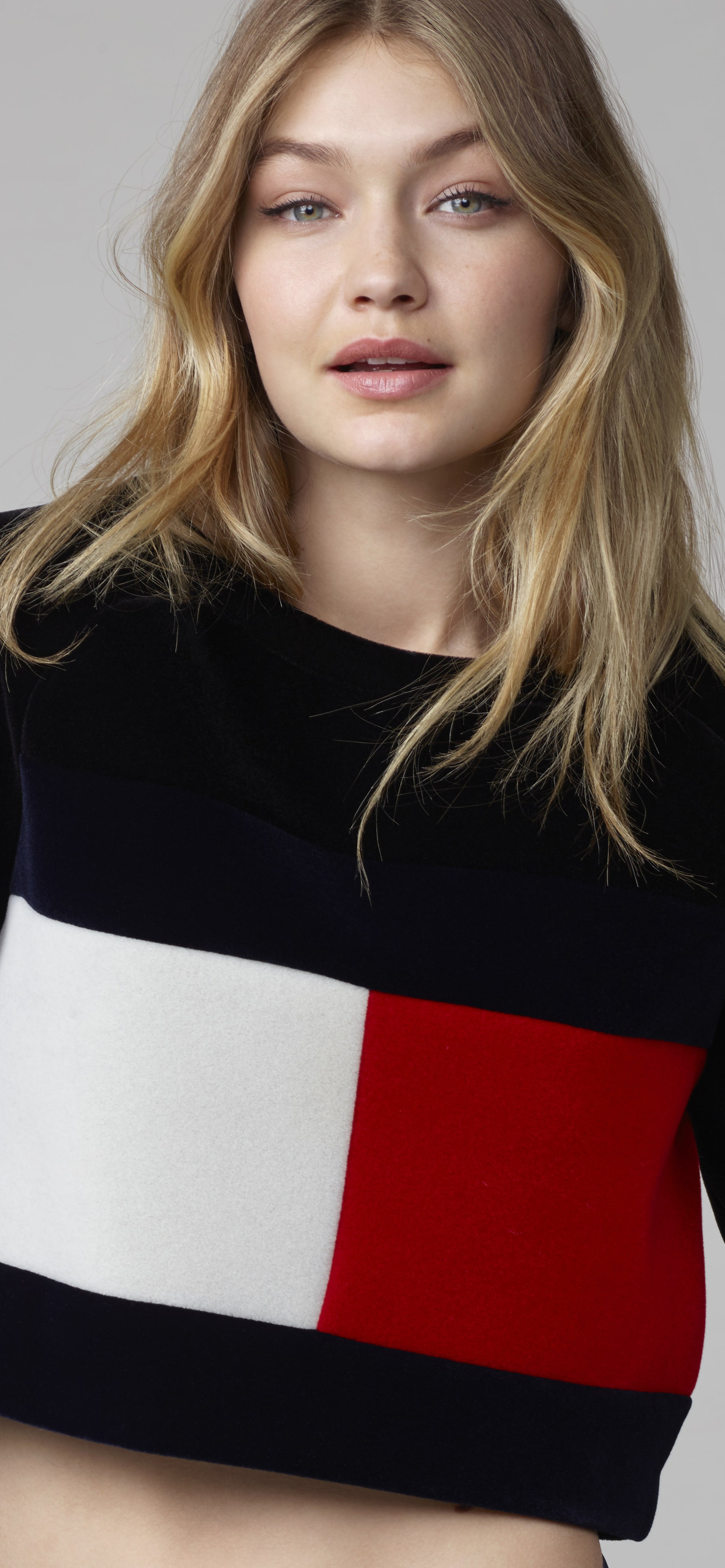 Tommy Hilfiger, Gigi Hadid, iPhone XS Max, HD wallpapers, 1250x2690 HD Phone