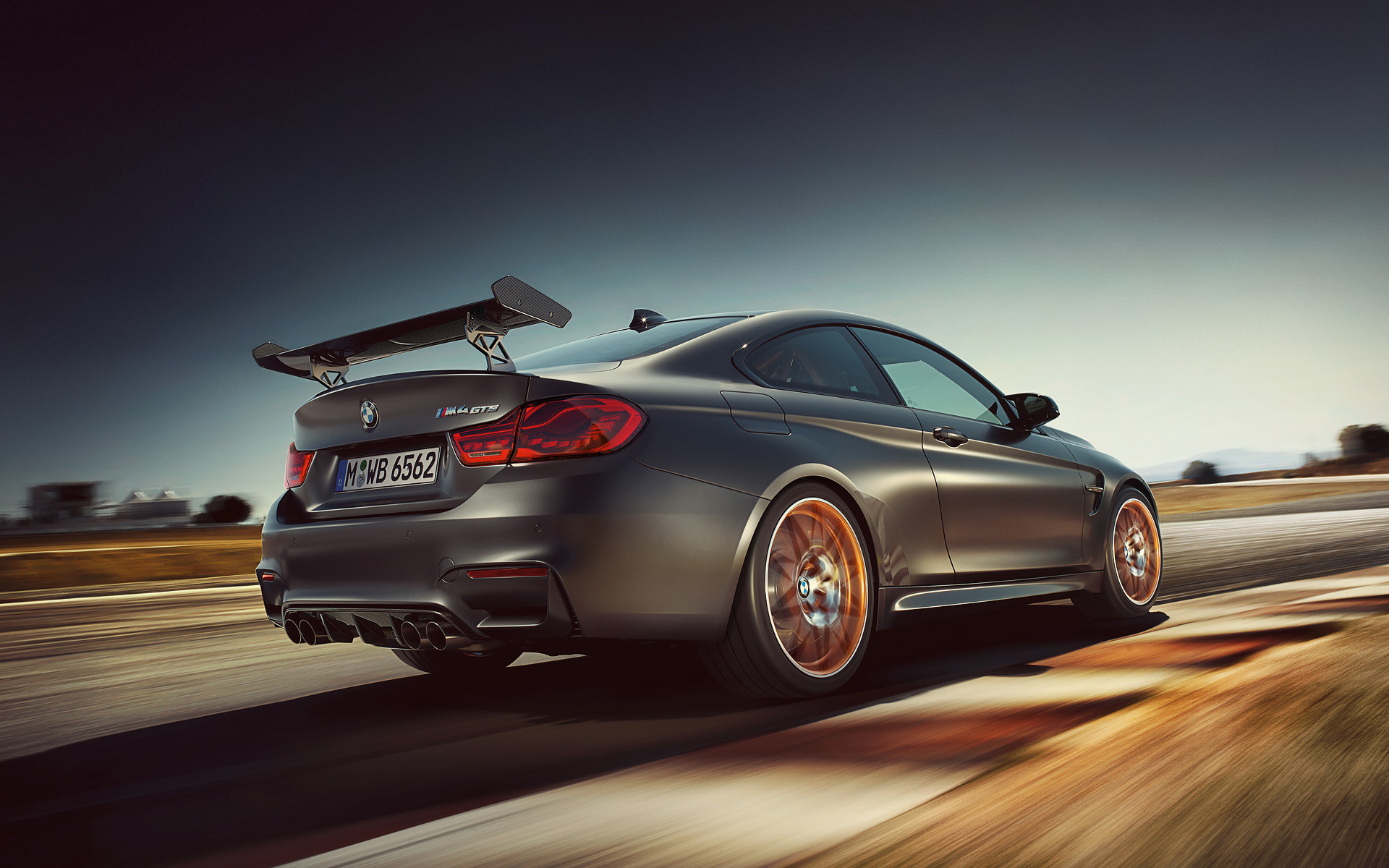 GTS Back View, BMW M4 Wallpaper, 1920x1200 HD Desktop