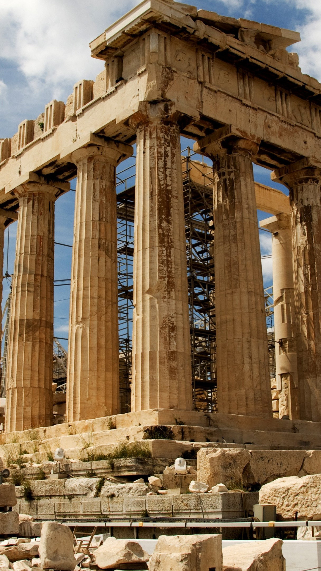 Parthenon wallpaper, High-quality image, Atmospheric lighting, Greece monument, 1080x1920 Full HD Phone